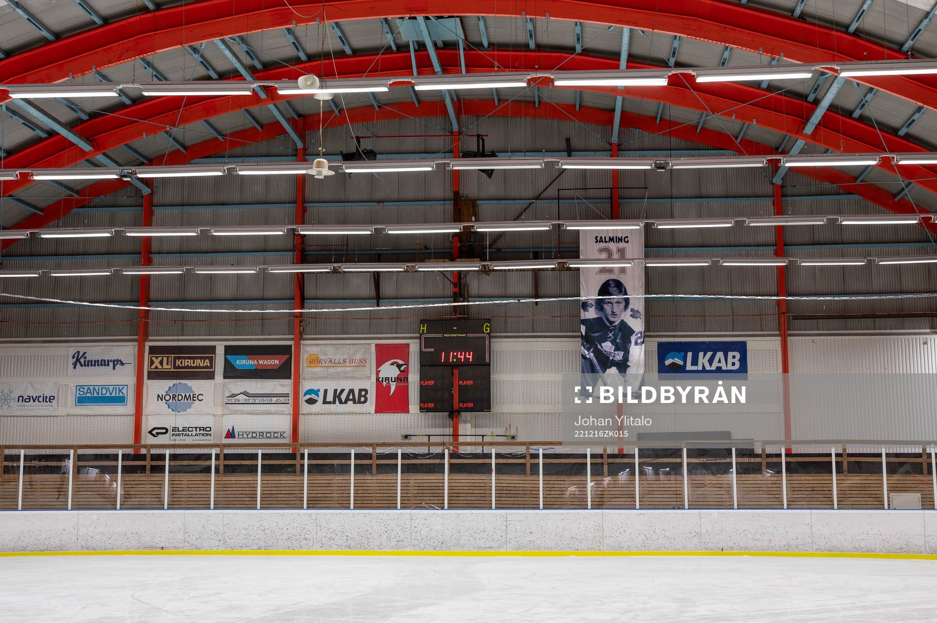 Börje Salming vepa i taket på Matojärvi ishall