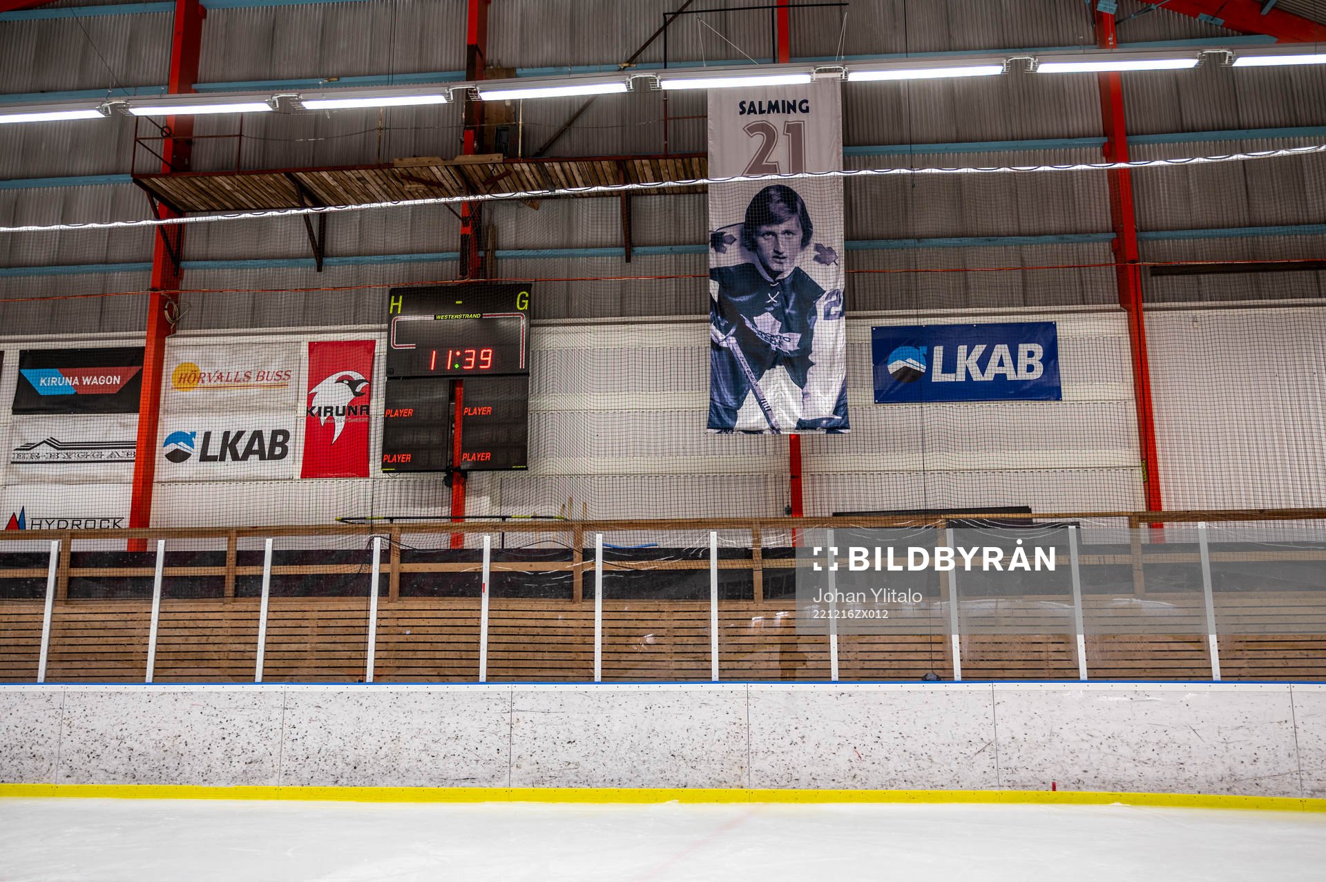 Börje Salming vepa i taket på Matojärvi ishall