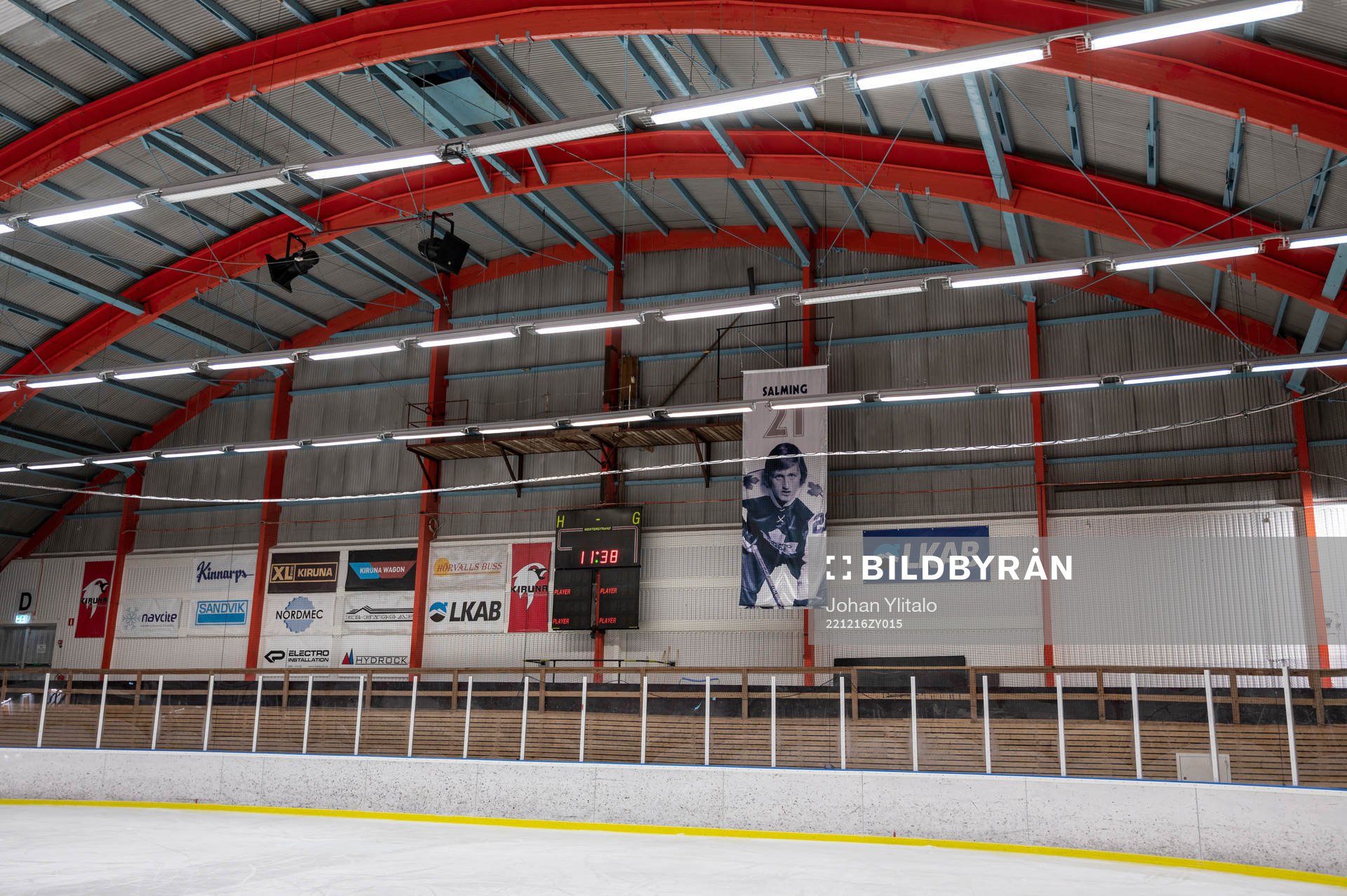 Börje Salming vepa i taket på Matojärvi ishall