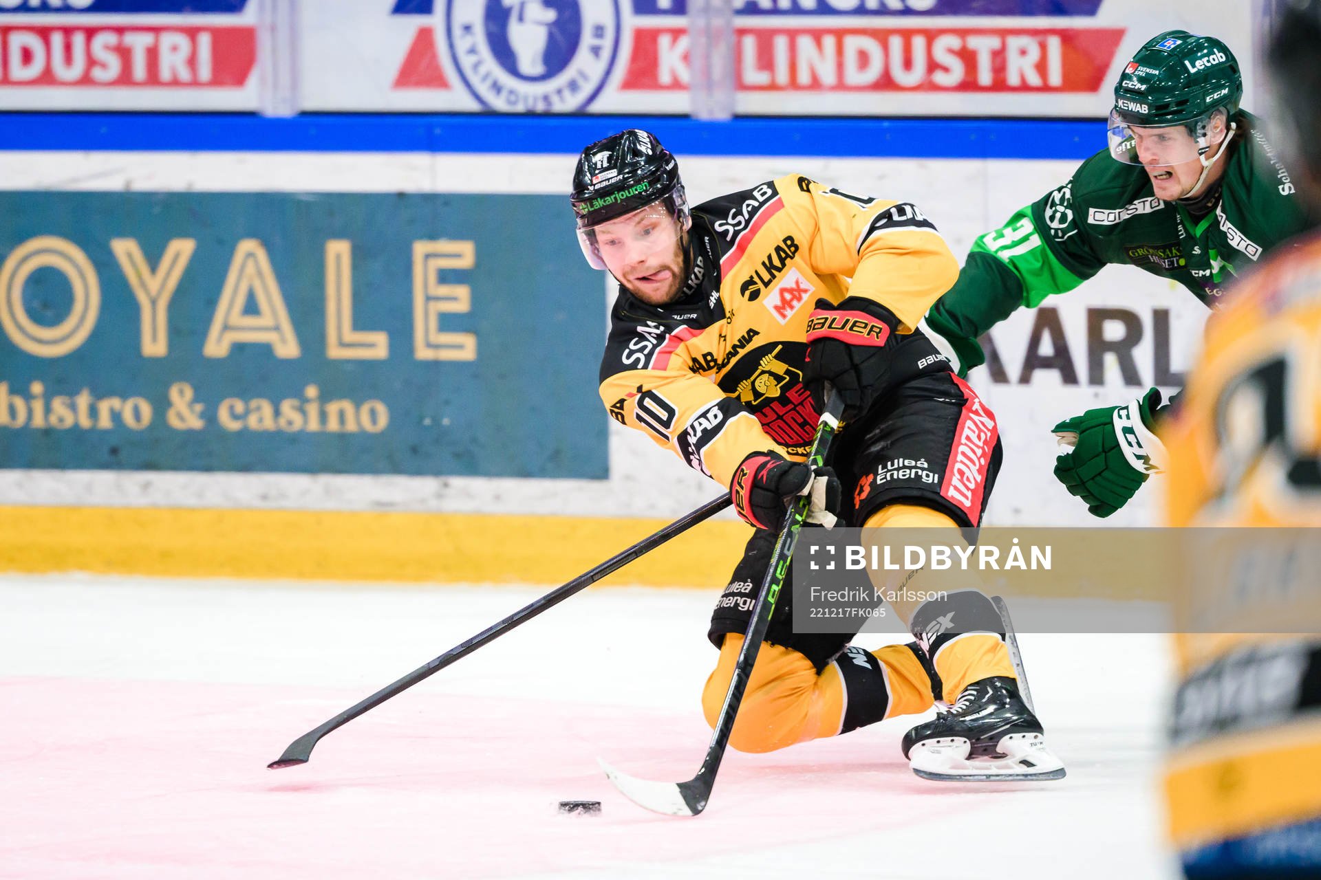 Luleås Einar Emanuelsson och Färjestads Carl Jakobsson