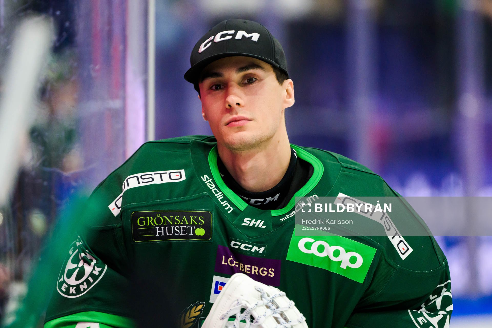 Färjestads målvakt Matthew Tomkins