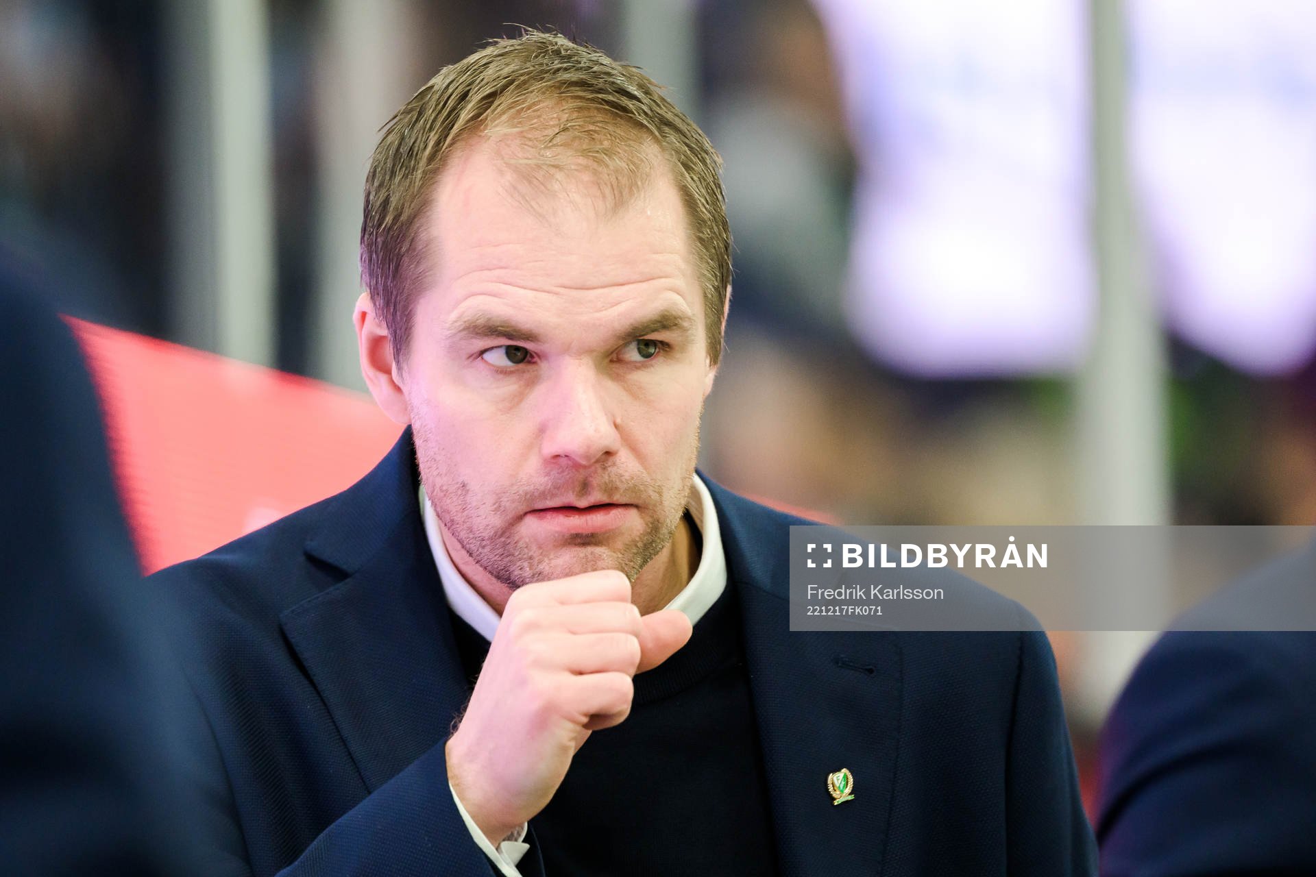 Färjestads huvudtränare Tomas Mitell