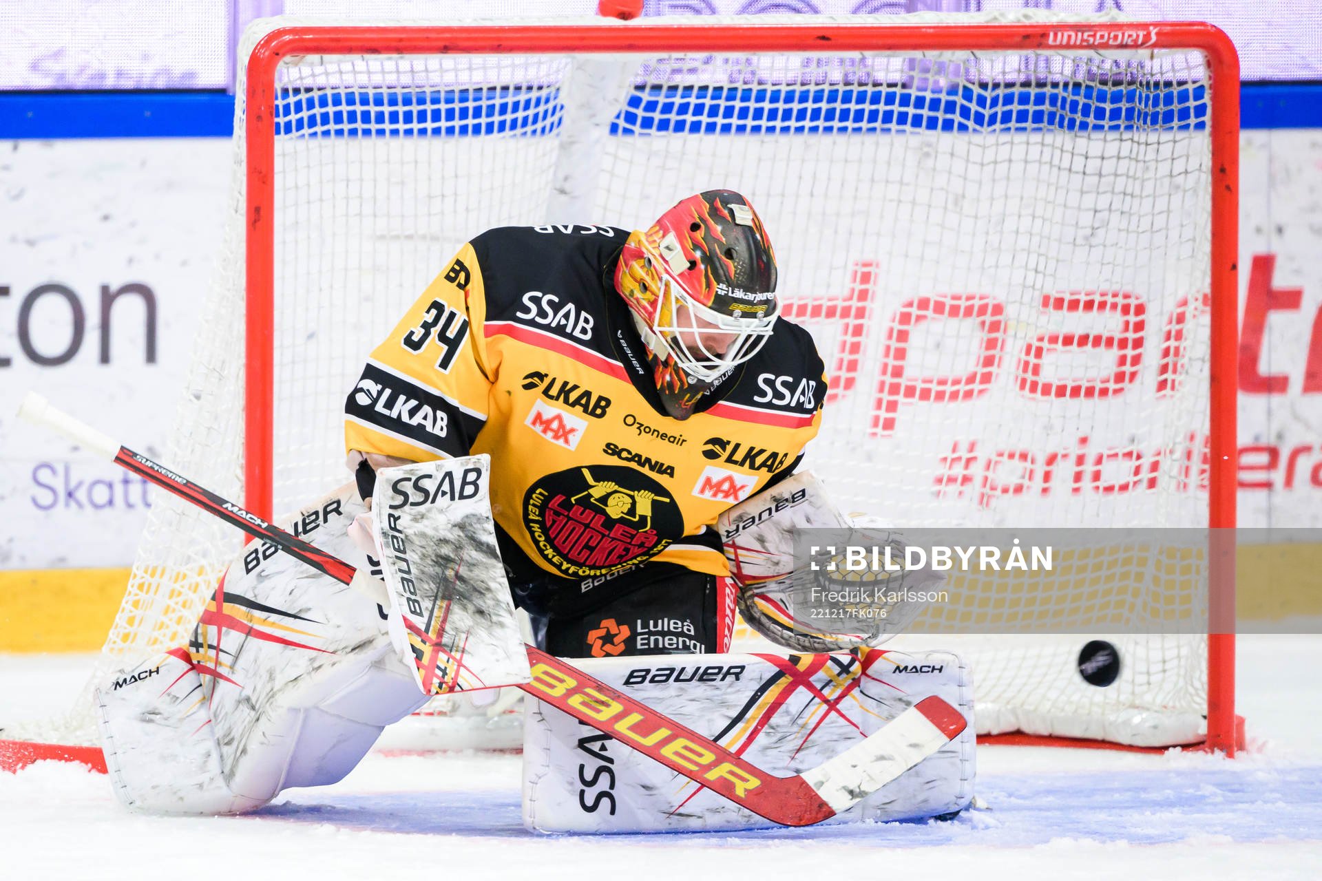 Luleås målvakt Joel Lassinantti