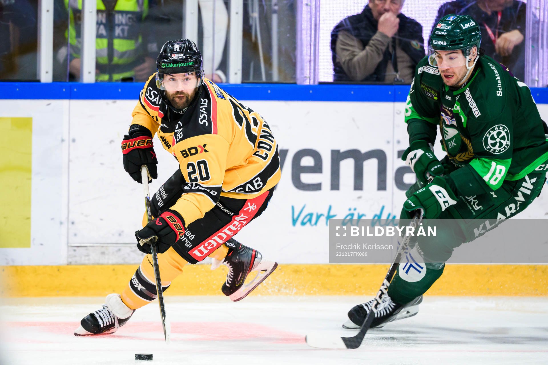 Luleås Jack Connolly och Färjestads Remi Elie
