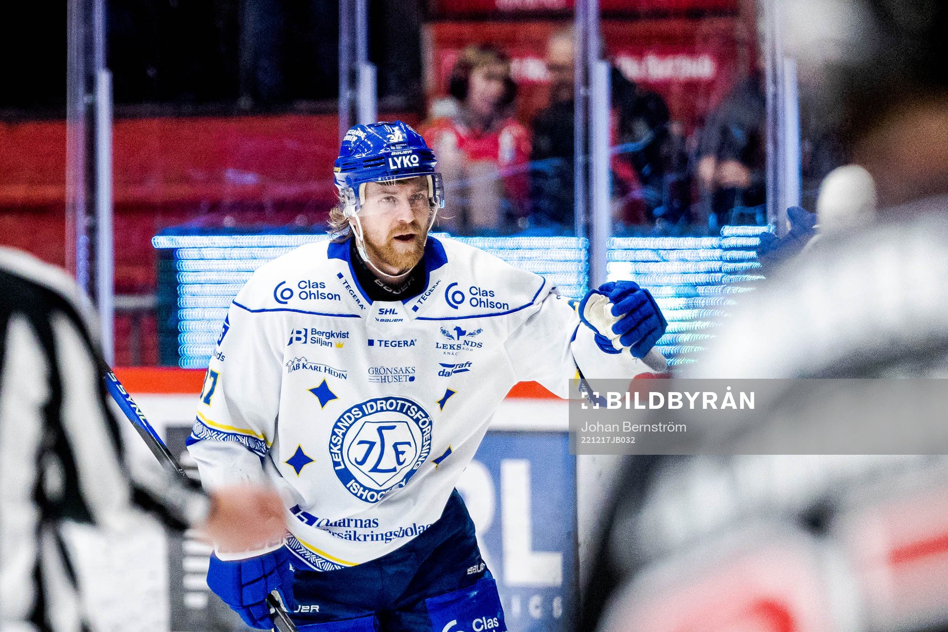 Leksands Anton Lindholm jublar