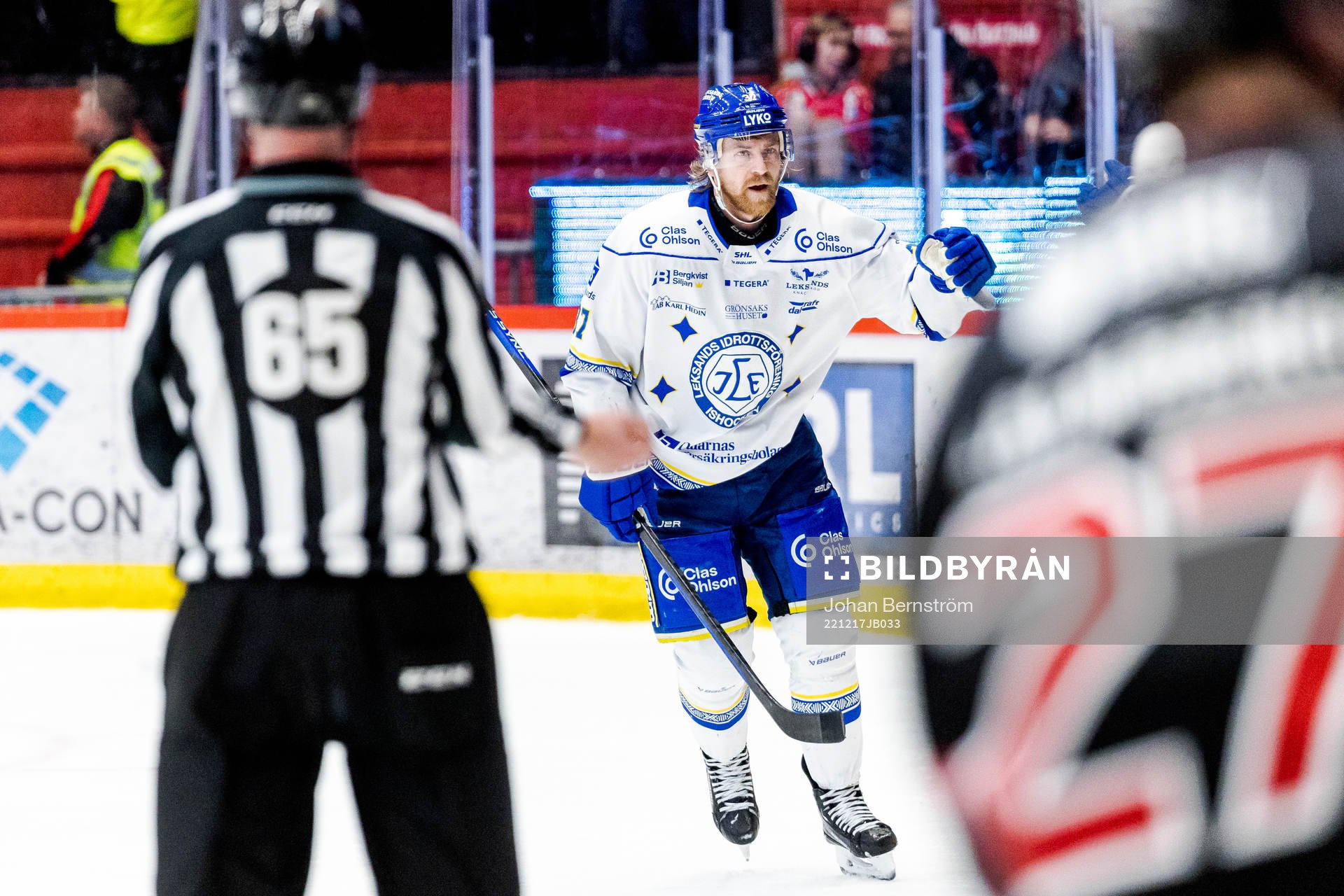 Leksands Anton Lindholm jublar
