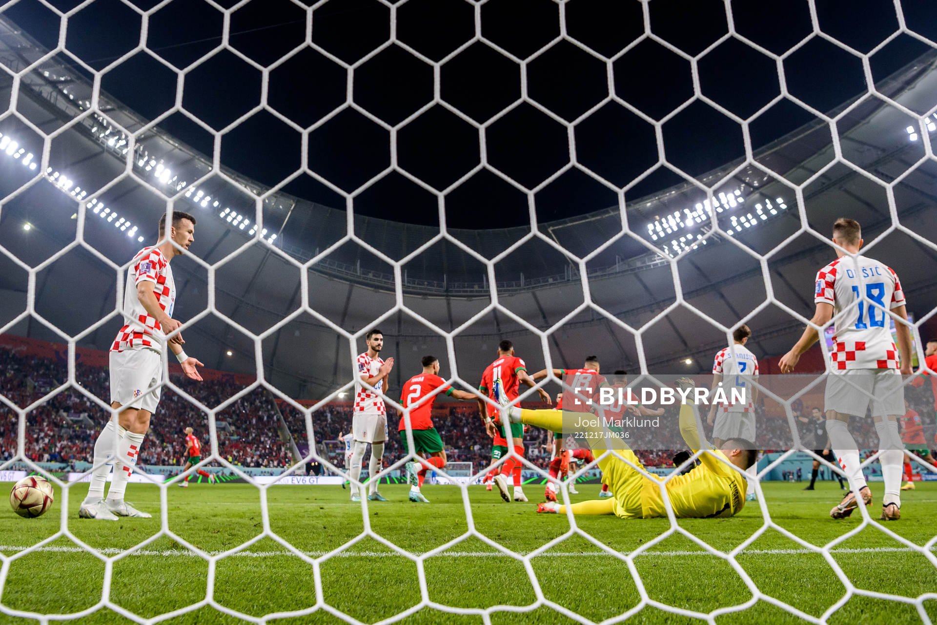 Ivan Perisic, goalkeeper Dominik Livakovic and Mislav Orsic