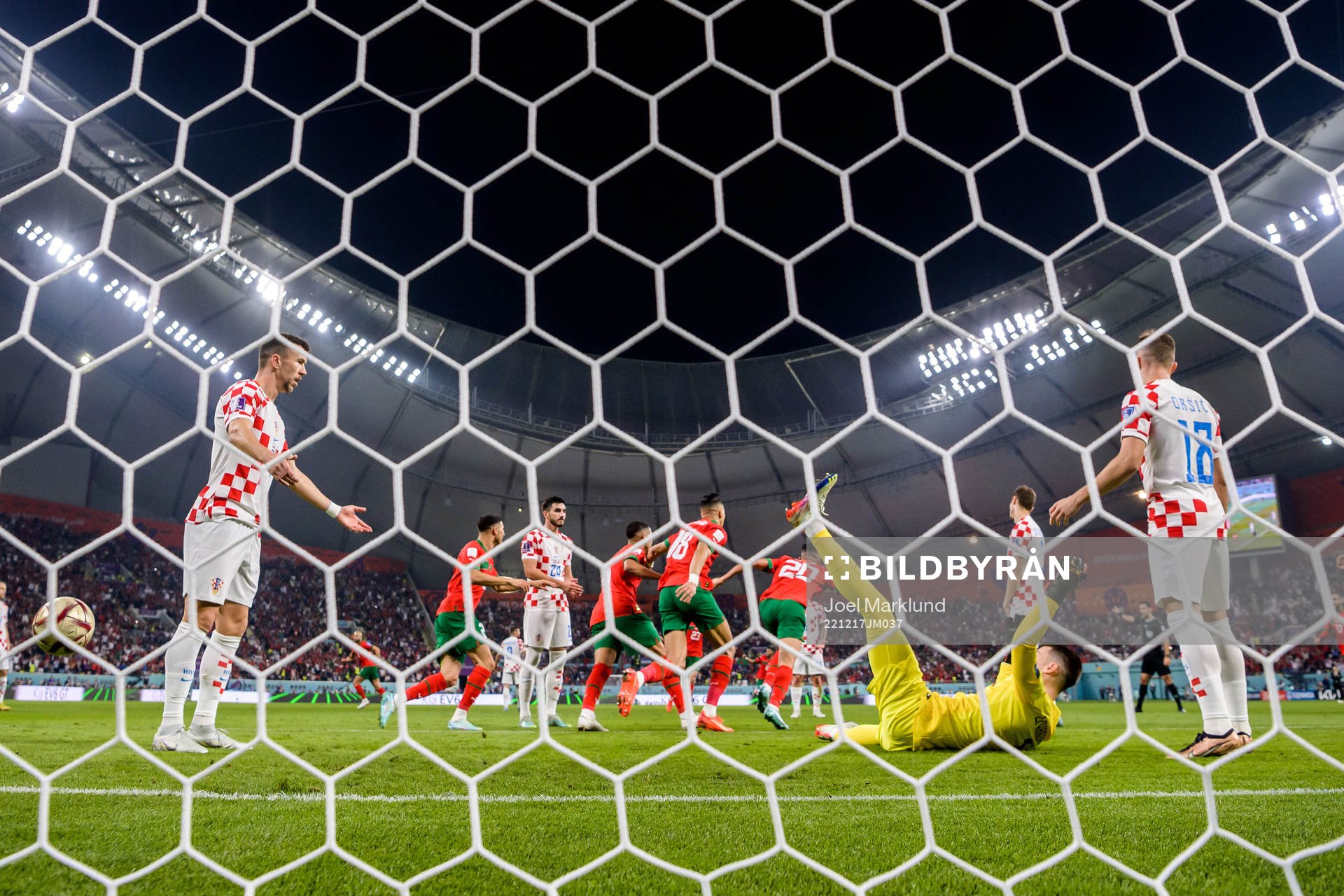 Ivan Perisic, goalkeeper Dominik Livakovic and Mislav Orsic