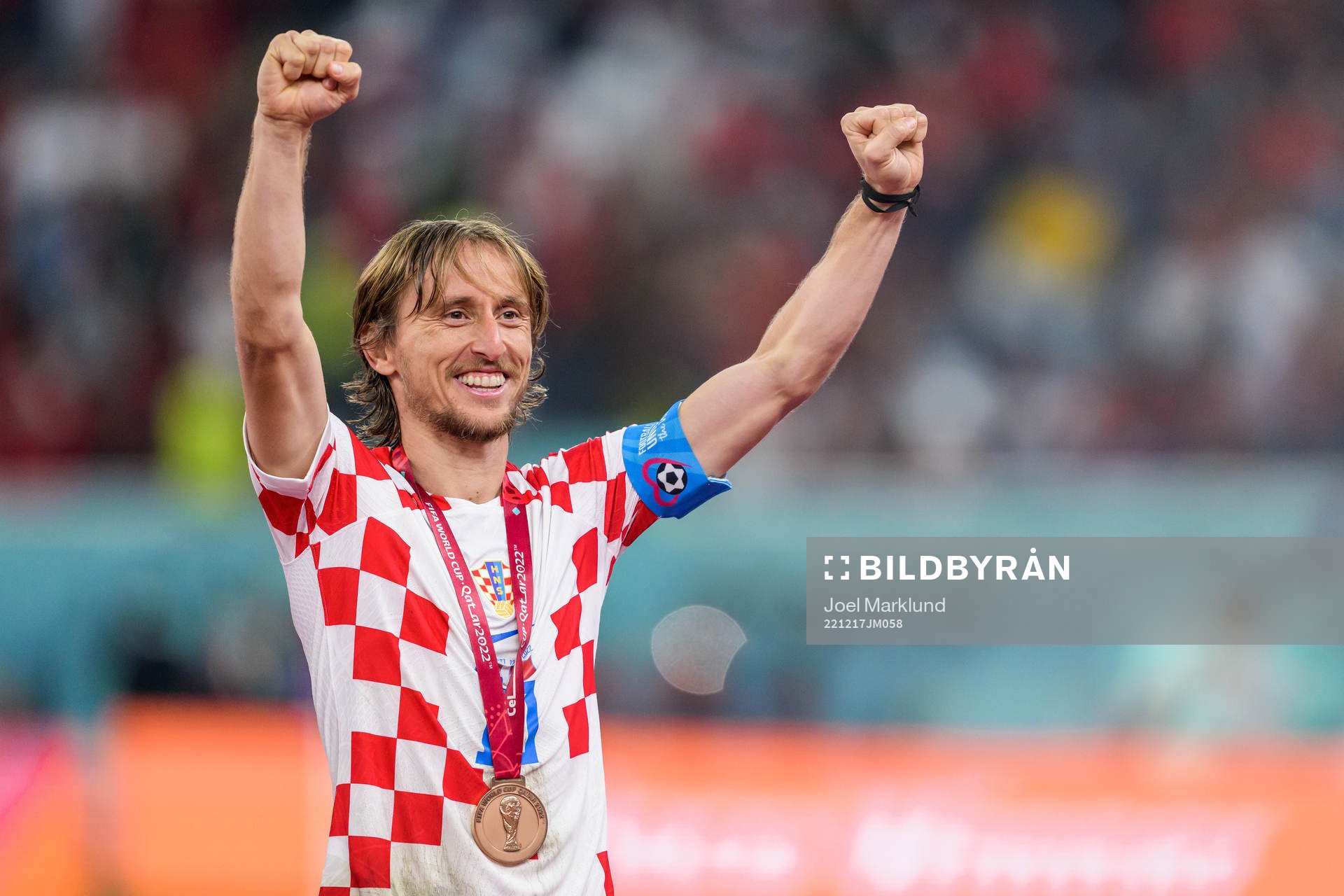 Luka Modric of Croatia celebrates