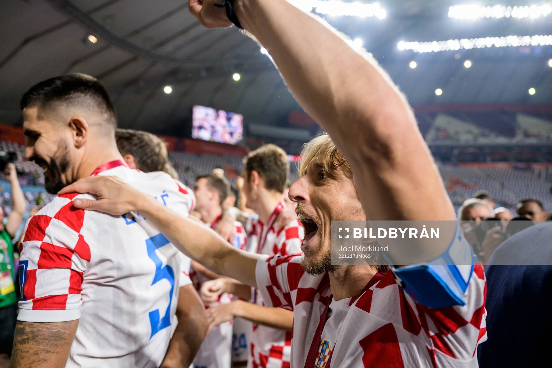 Luka Modric of Croatia celebrates
