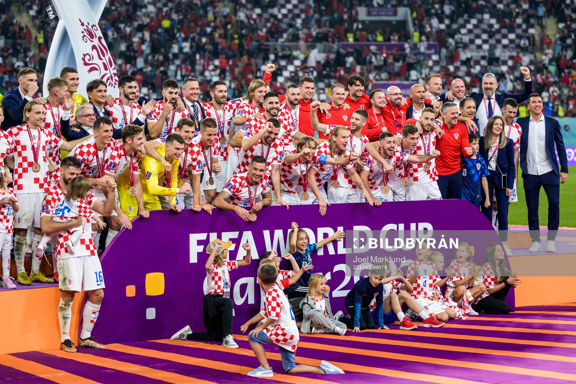 Players of Croatia celebrate
