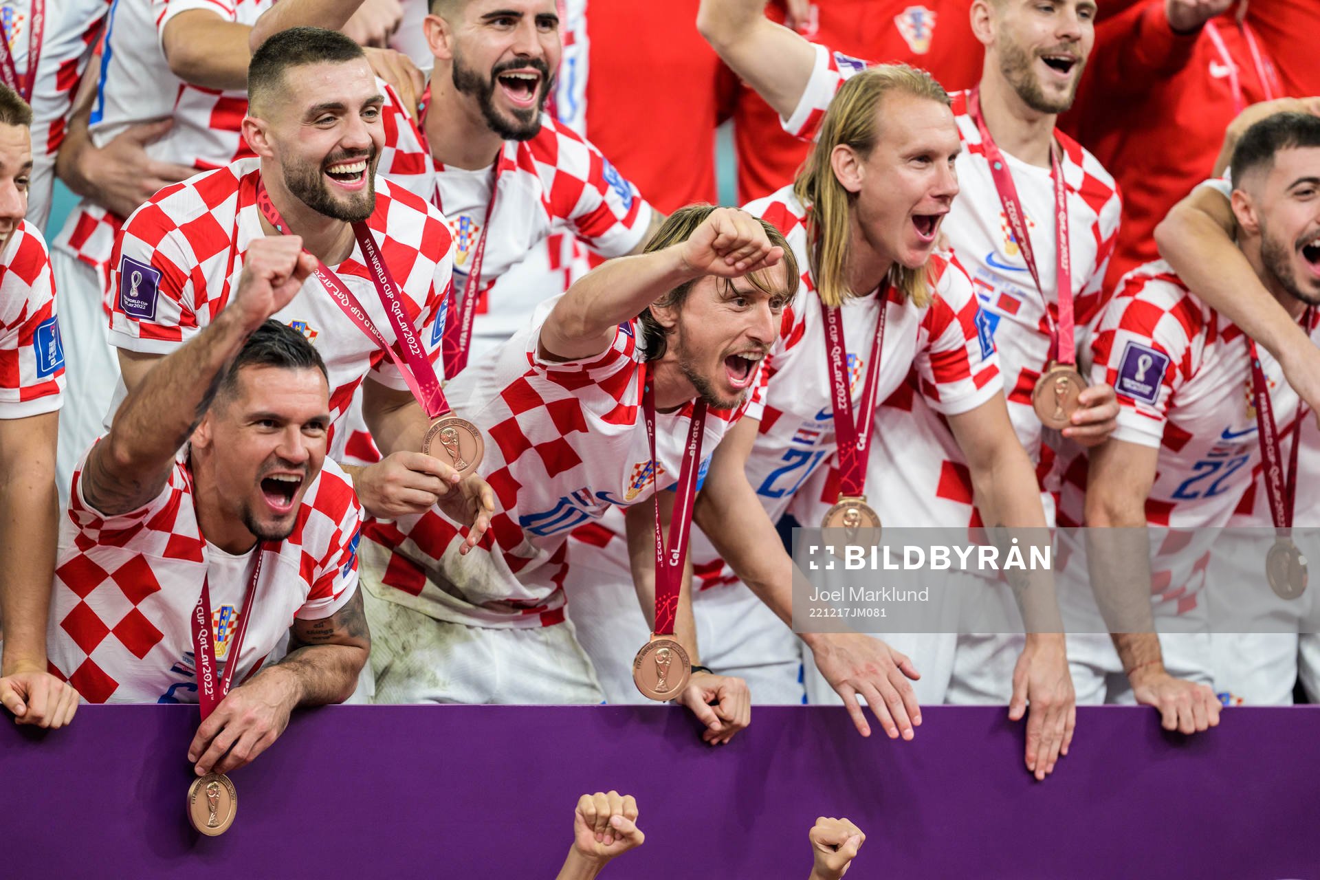 Luka Modric of Croatia celebrates