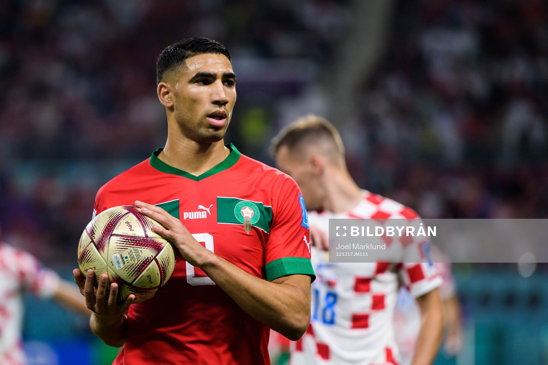 Achraf Hakimi of Morocco