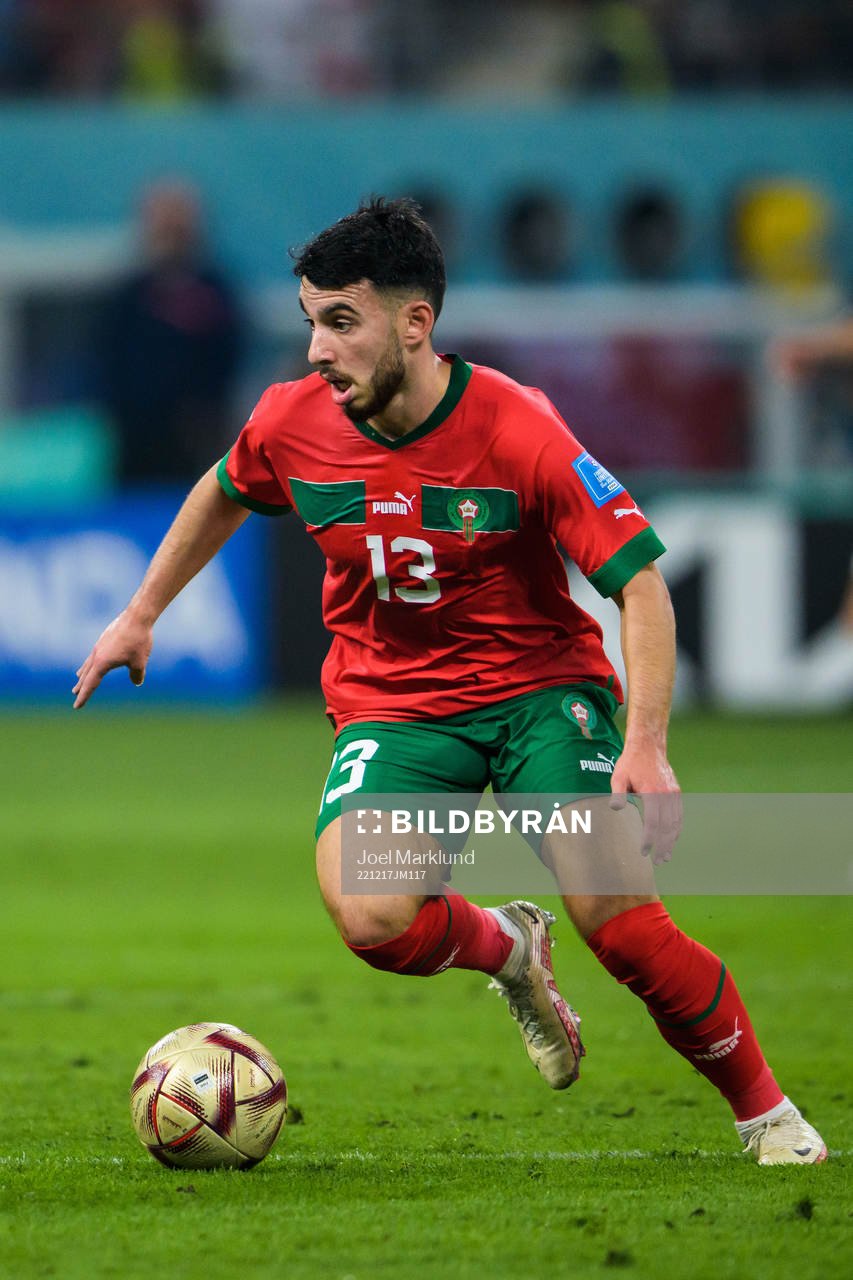 Ilias Chair of Morocco during the FIFA World Cup 2022 bronze medal match between Croatia and Morocco on December 17, 2022 in Doha.