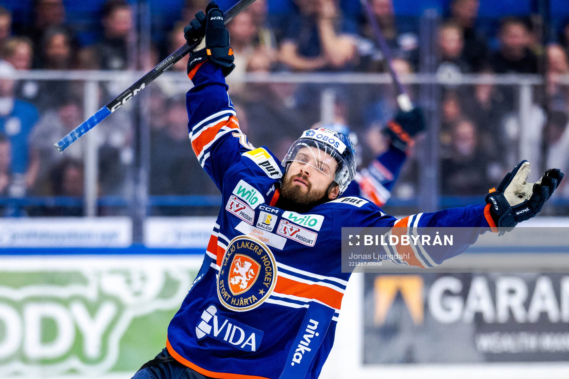 Växjös Lukas Bengtsson jublar