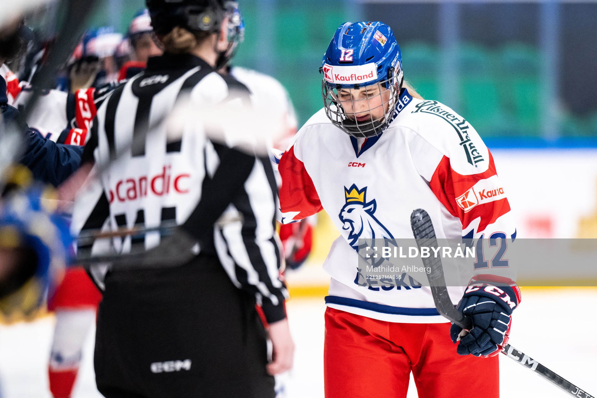 Klara Hymlarova of Czech Republic celebrates scoring 3-1