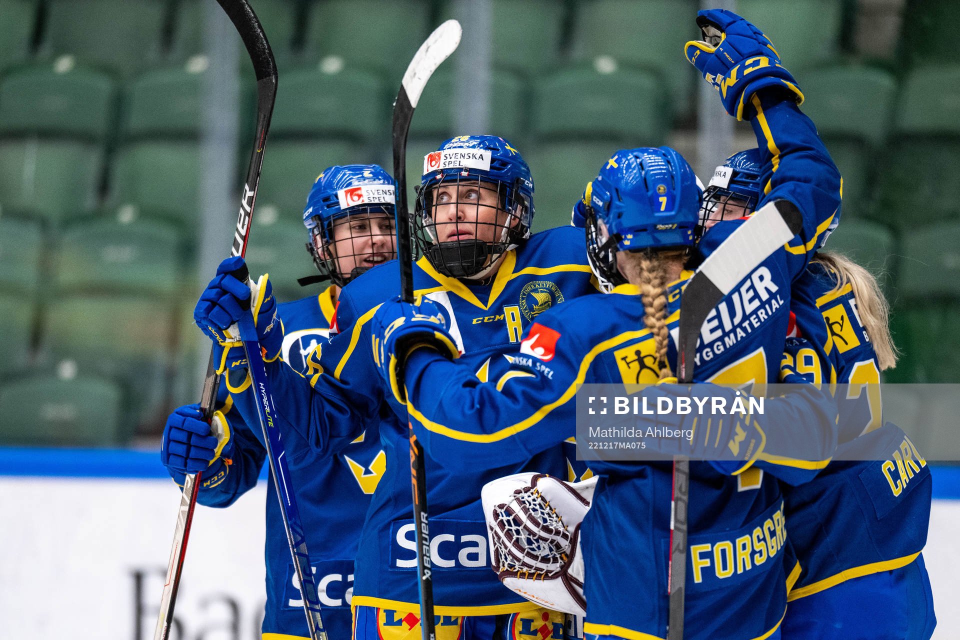 Hanna Olsson of Sweden celebrates