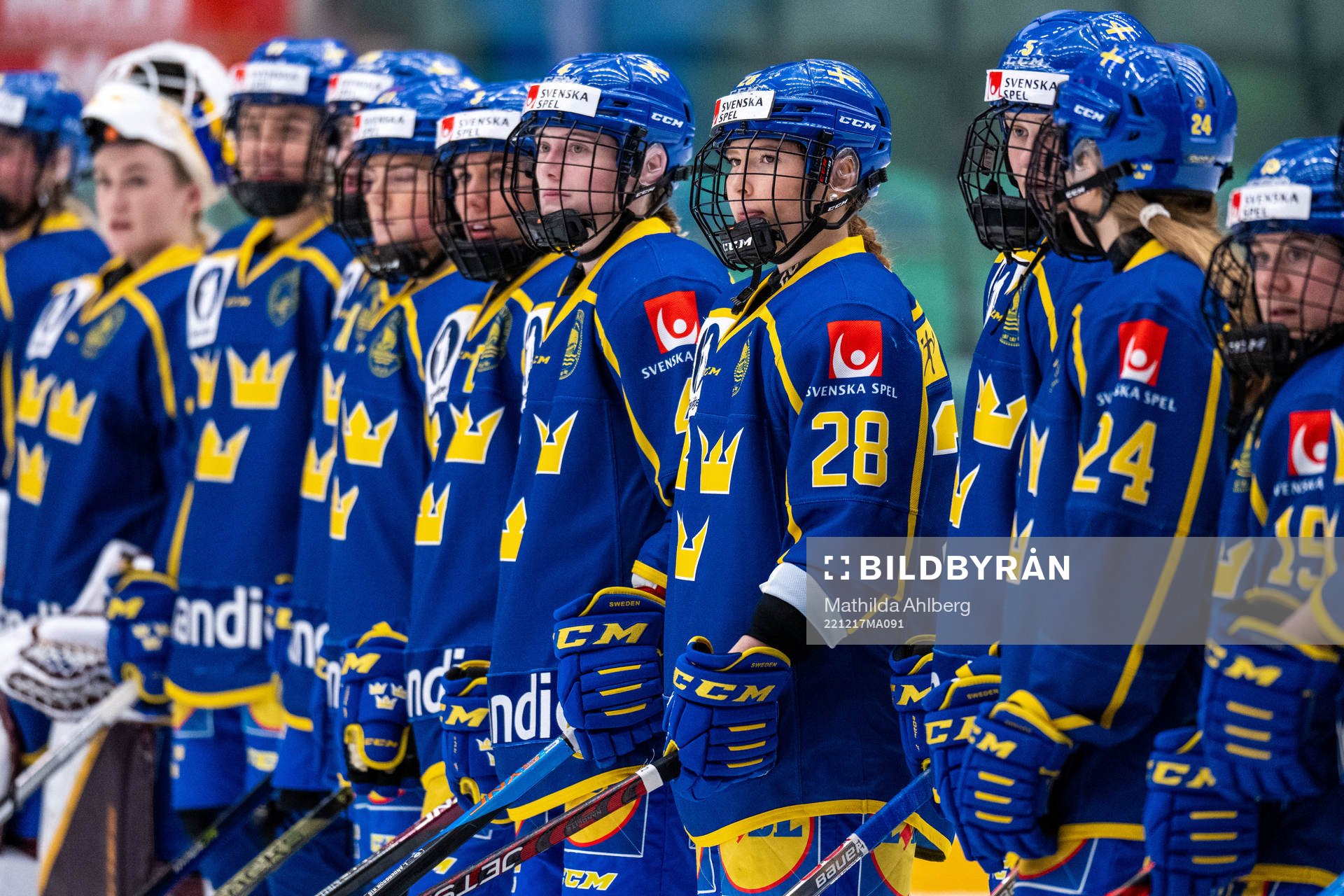 during the women's international friendly ice hockey match
