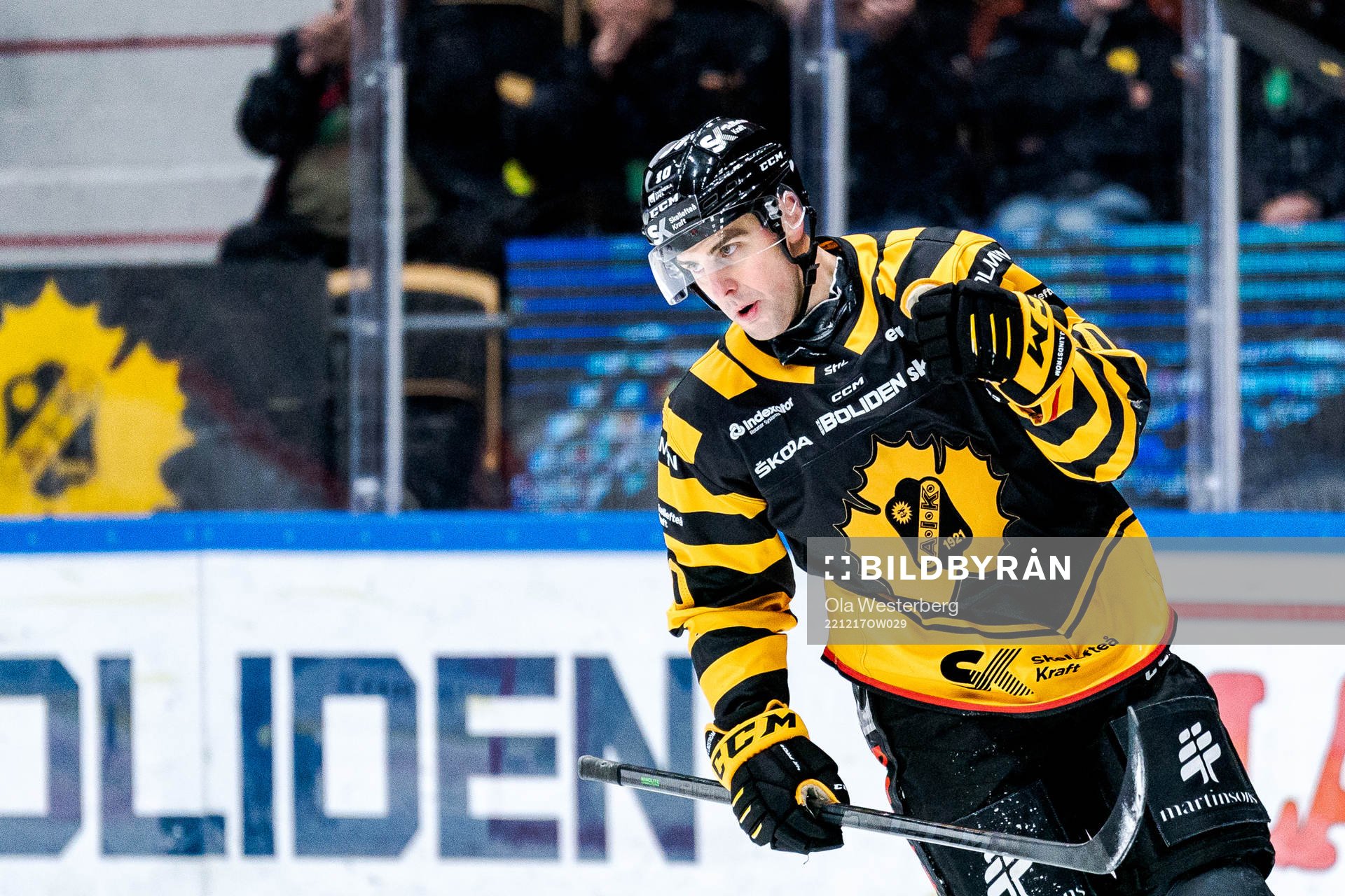 Skellefteås Joakim Lindström jublar