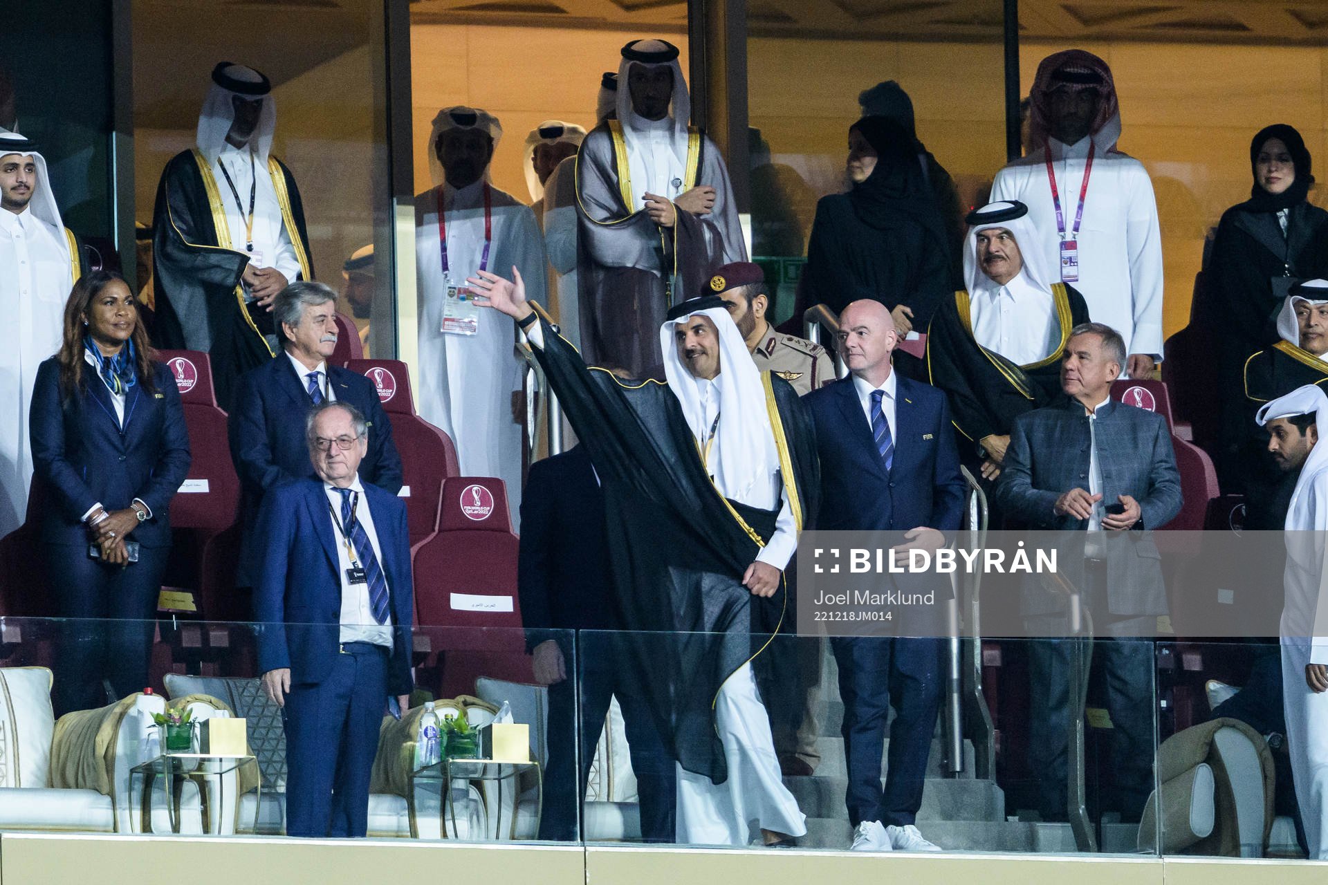 Tamim bin Hamad Al Thani, Emir of Qatar, and Gianni