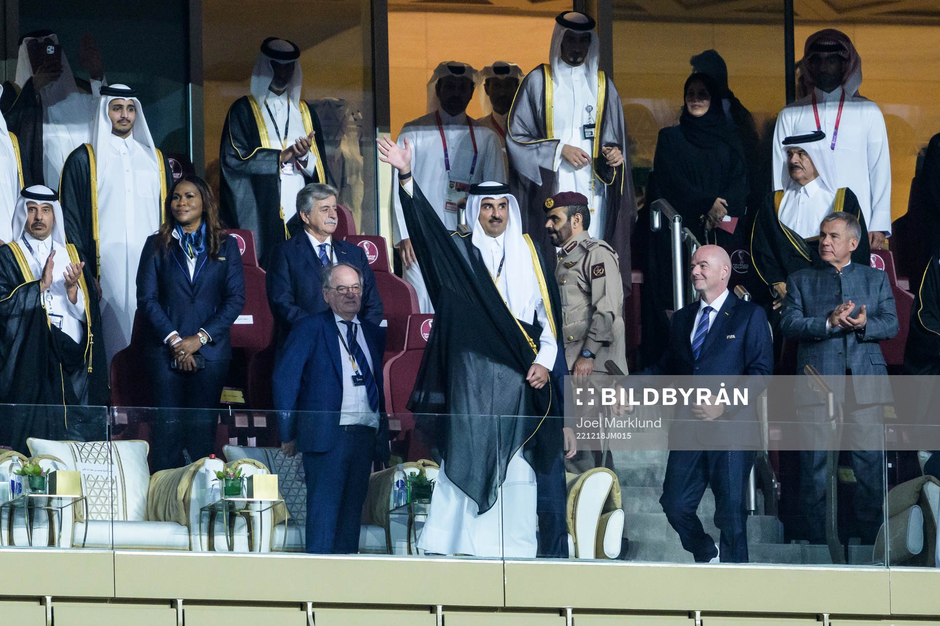 Tamim bin Hamad Al Thani, Emir of Qatar, and Gianni