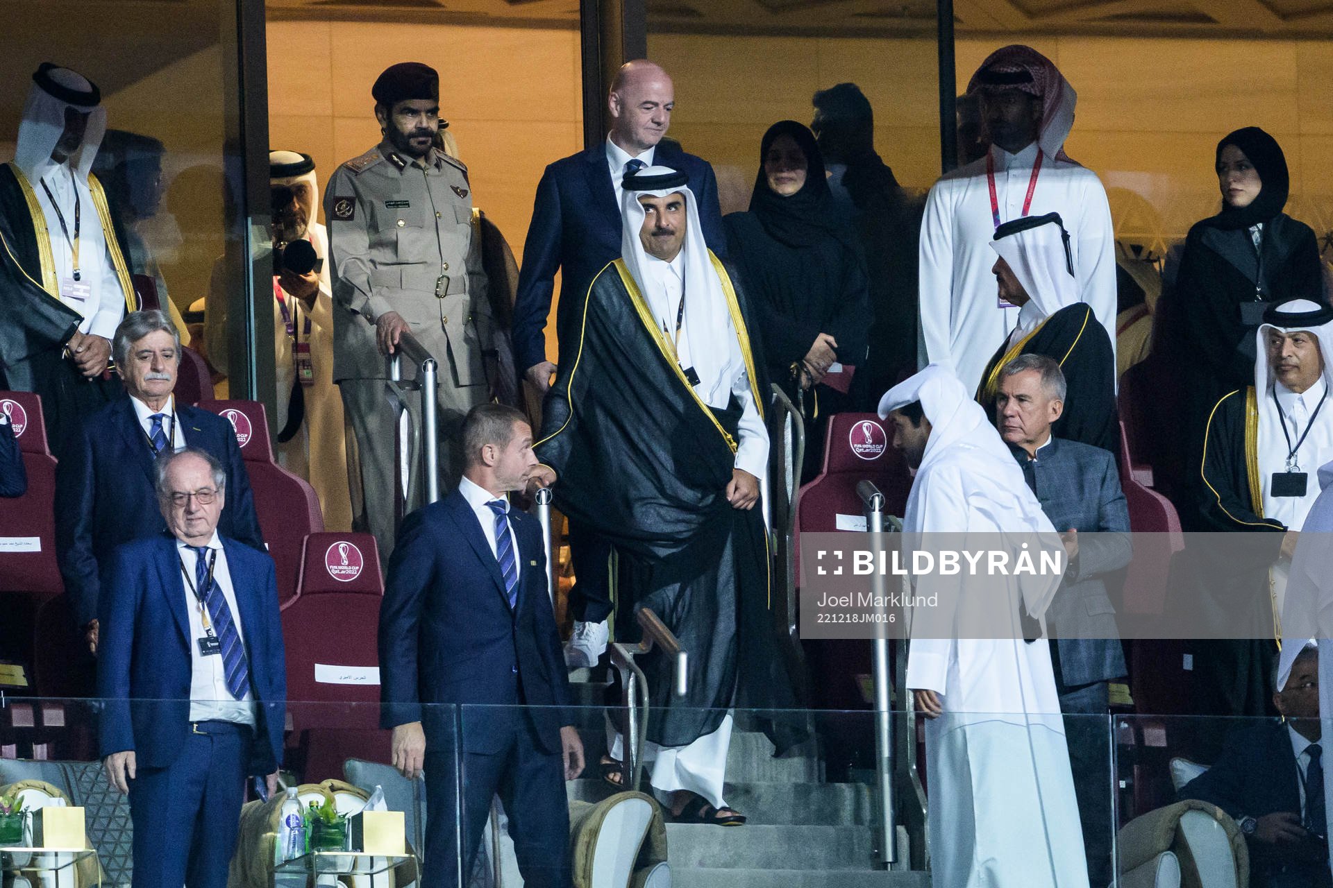 Tamim bin Hamad Al Thani, Emir of Qatar, and Gianni