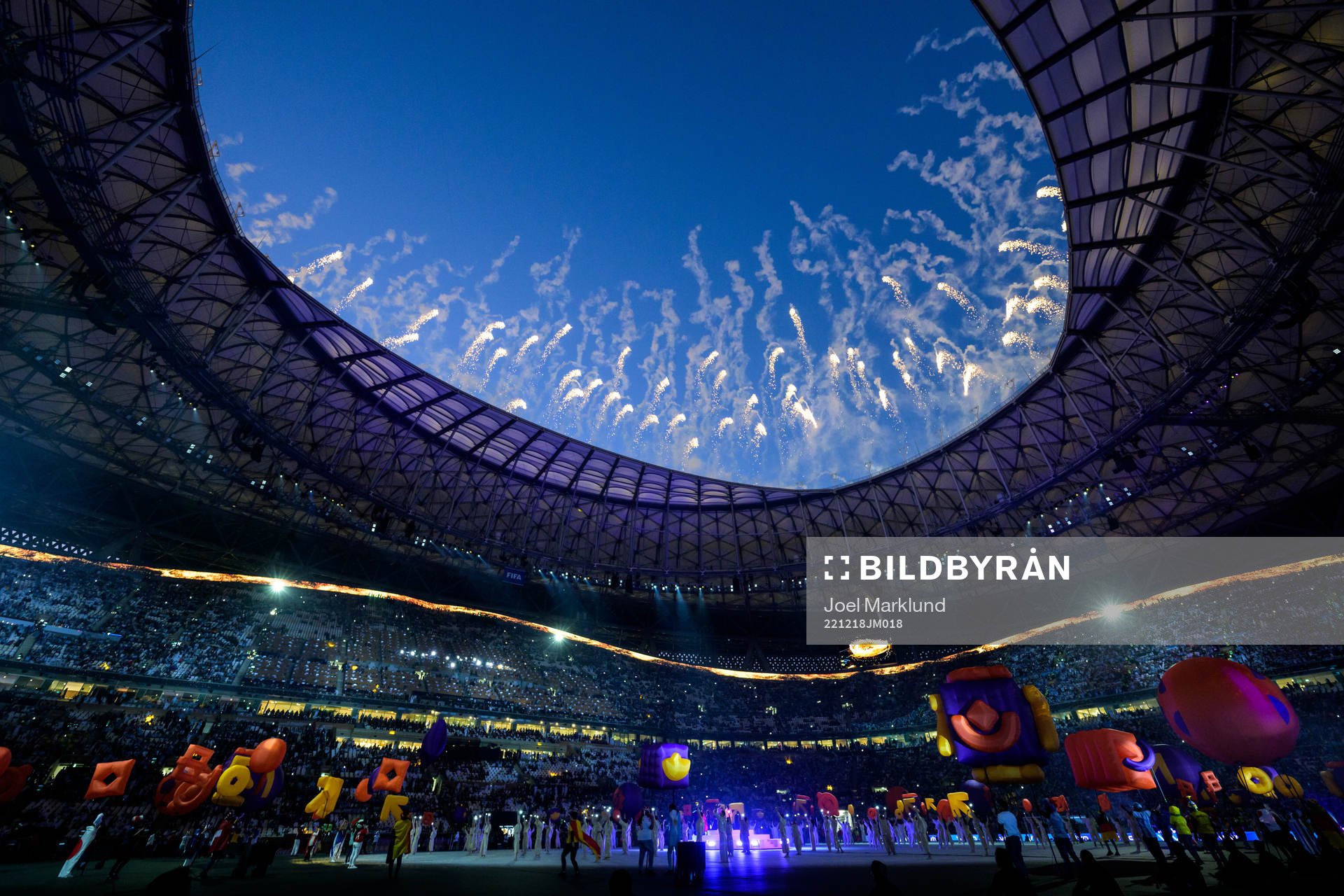 View of the closing ceremony