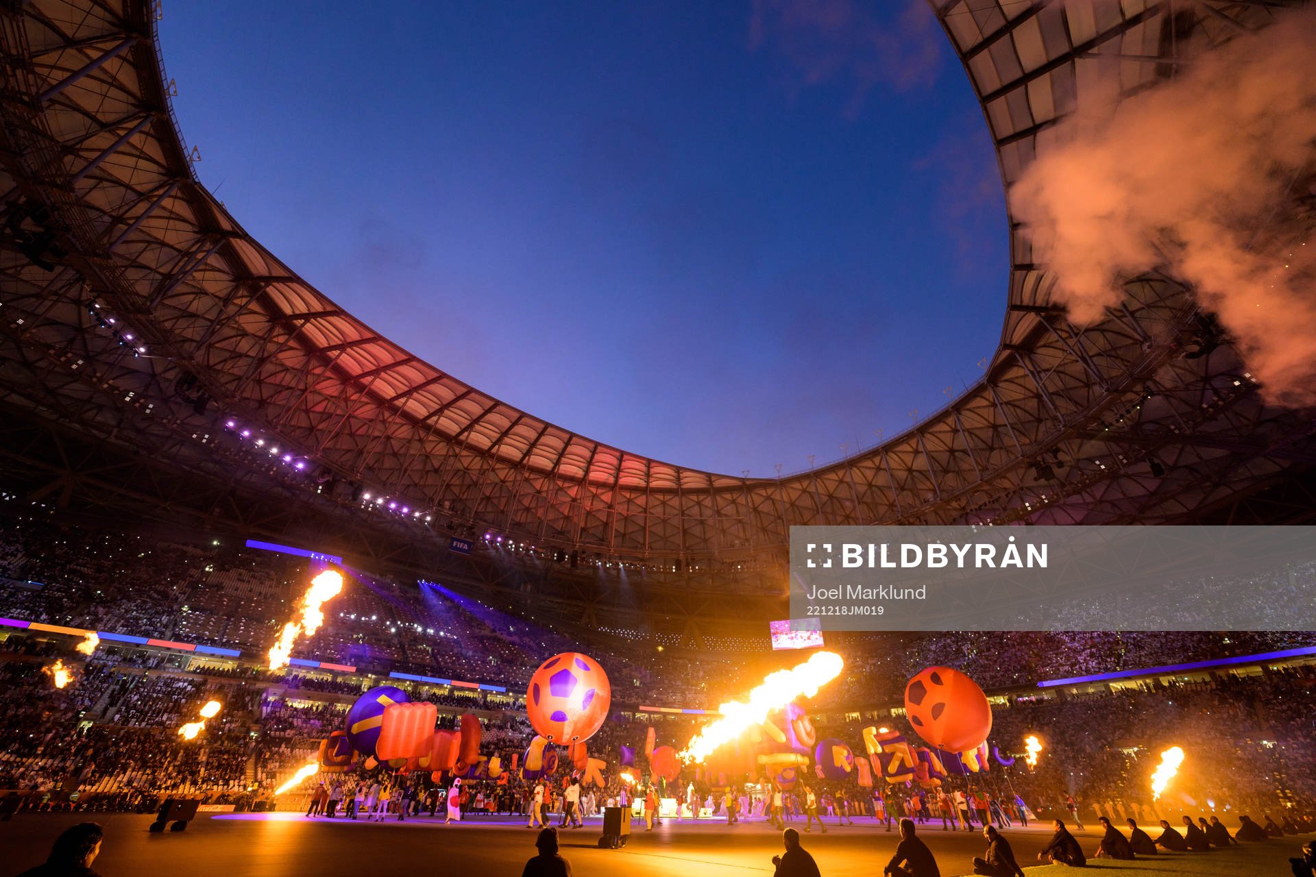 View of the closing ceremony