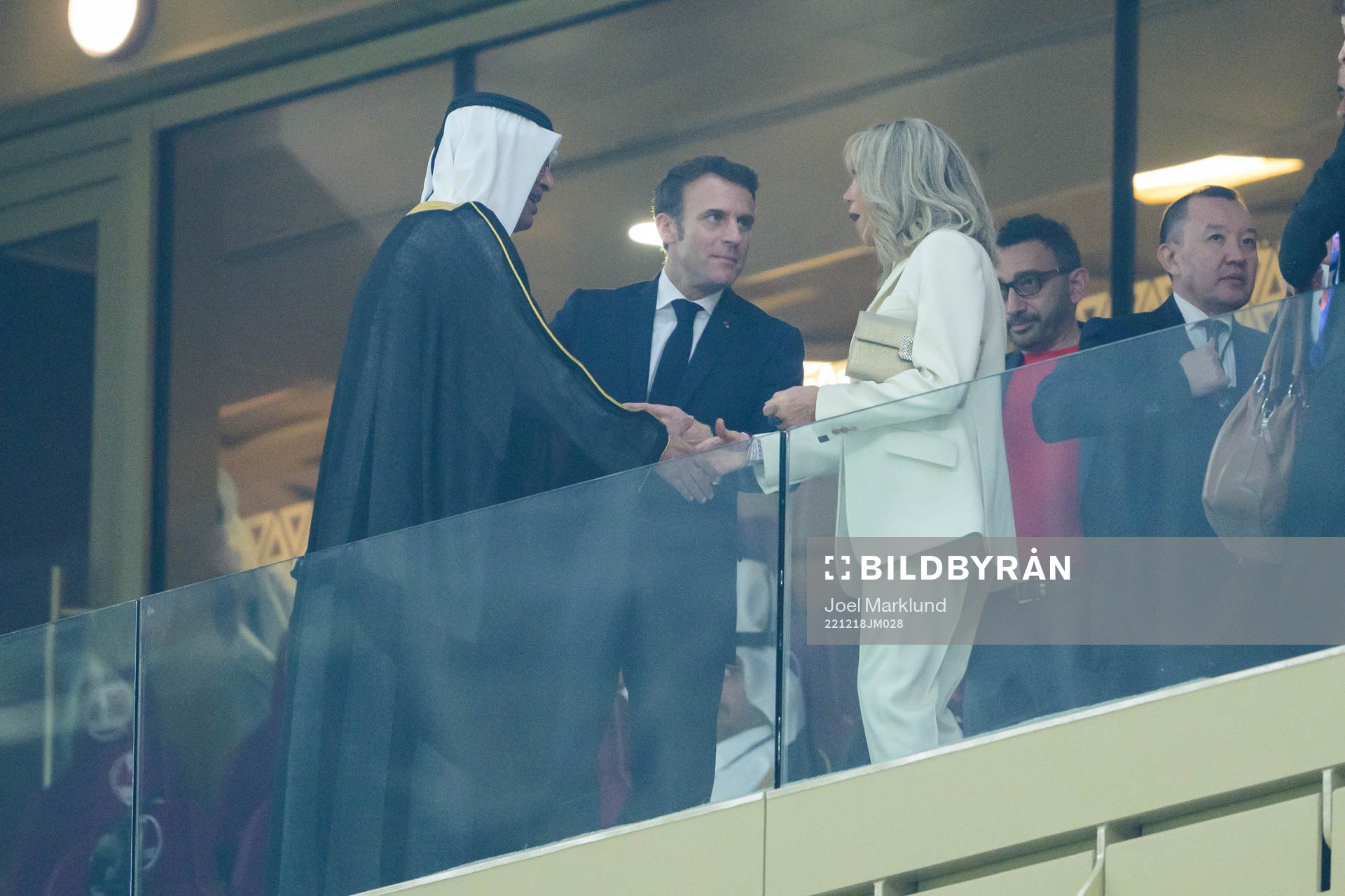 Emmanuel Macron, President of France, and Brigitte Macron