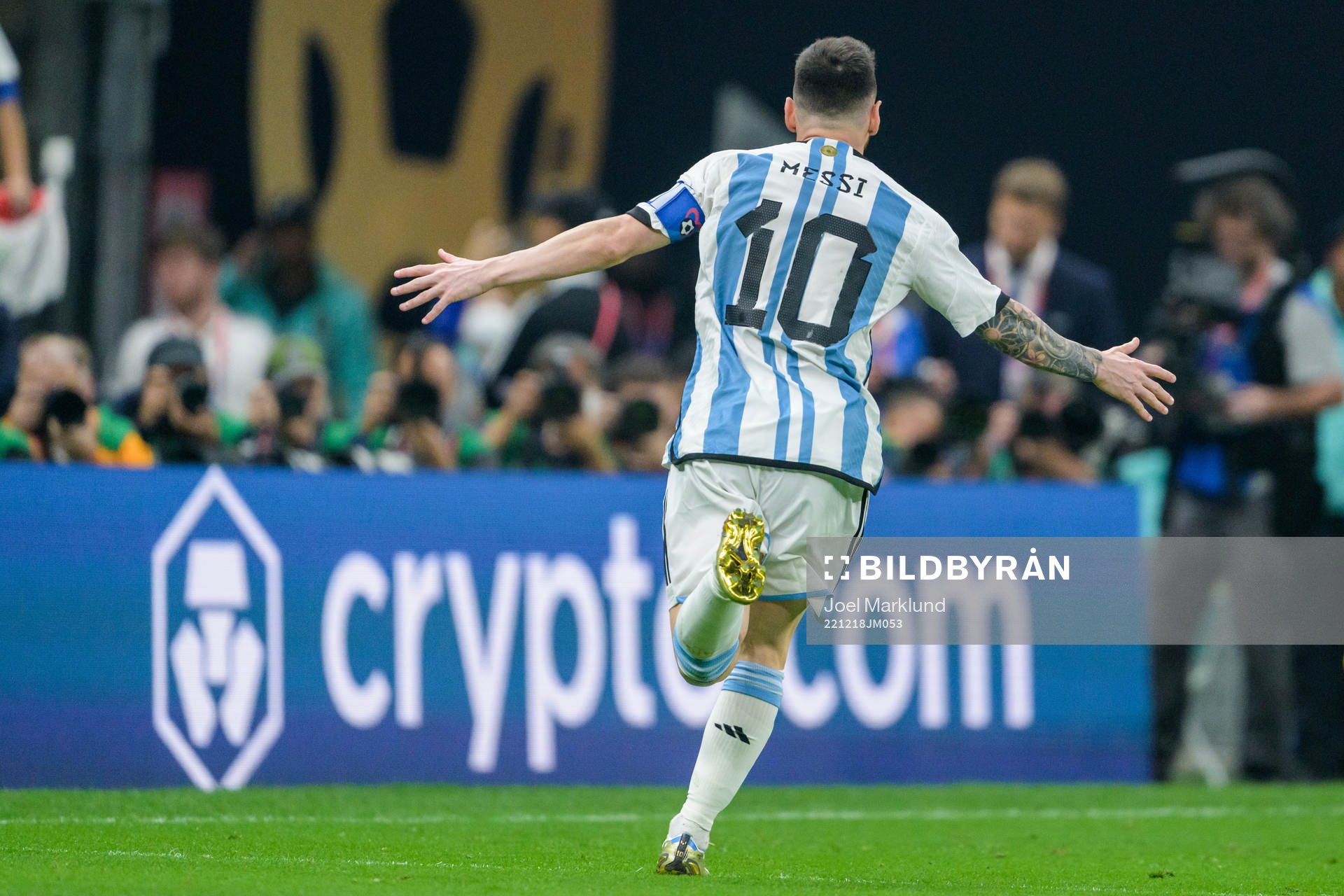 Lionel Messi of Argentina celebrates