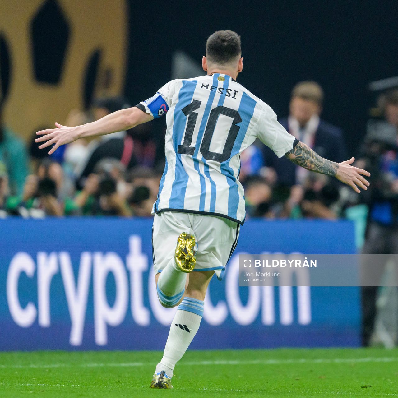 Lionel Messi of Argentina celebrates