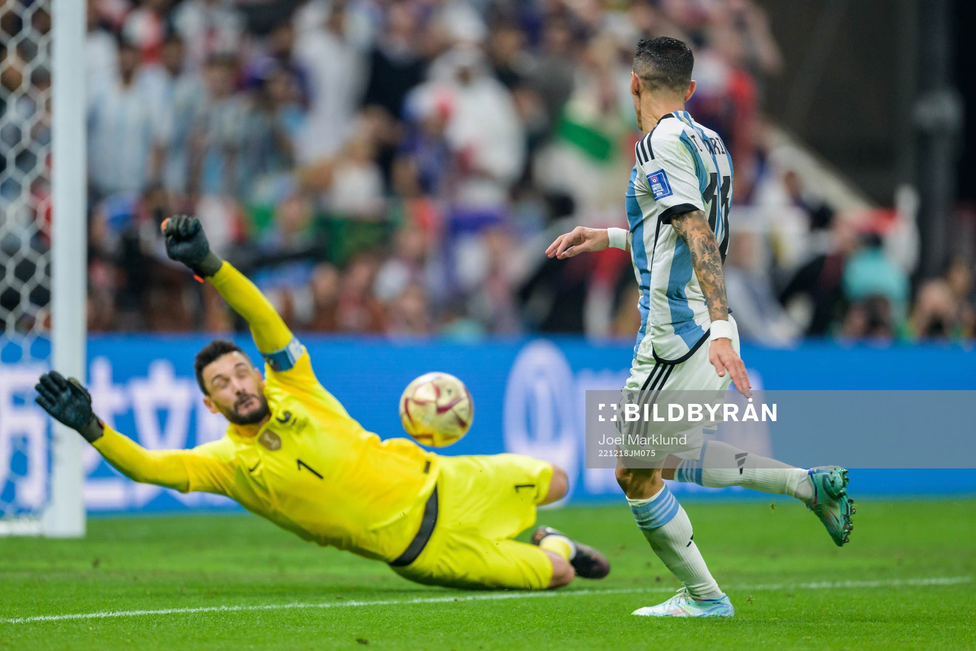 Angel de Maria of Argentina scores 2-0