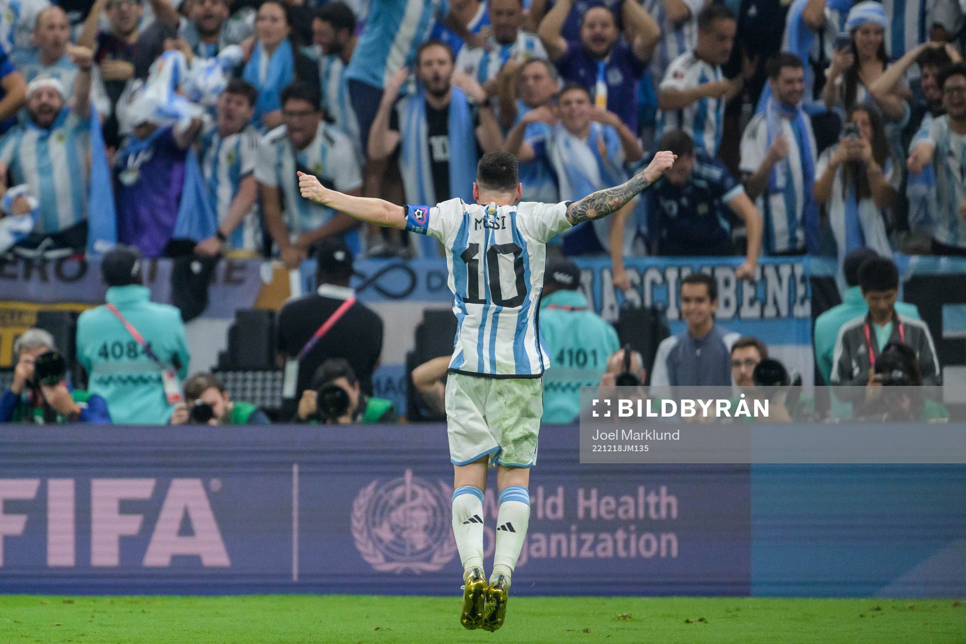 Lionel Messi of Argentina celebrates