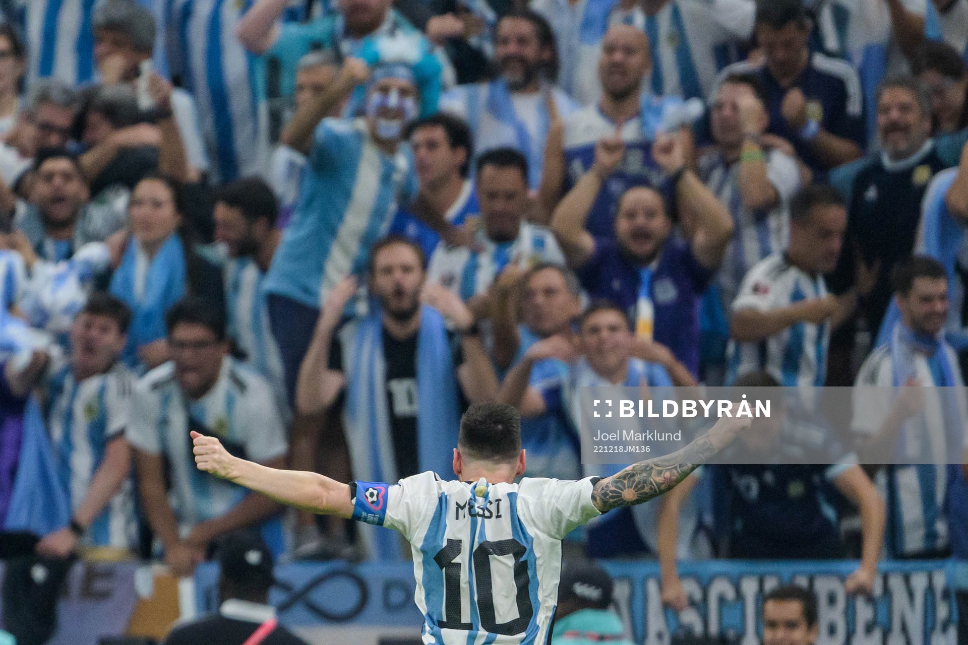 Lionel Messi of Argentina celebrates