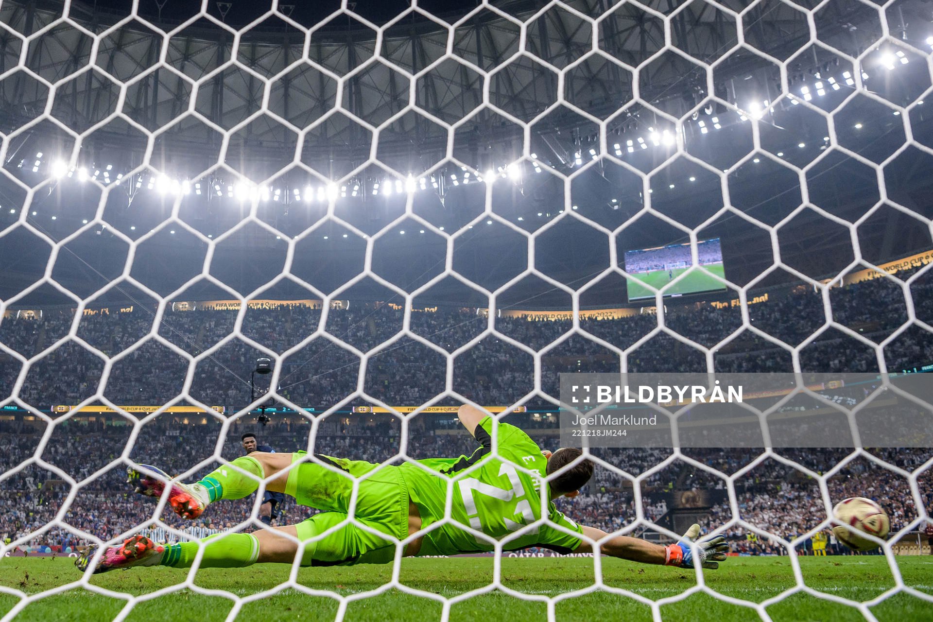 Aurelien Tchouameni of France misses a penalty kick against