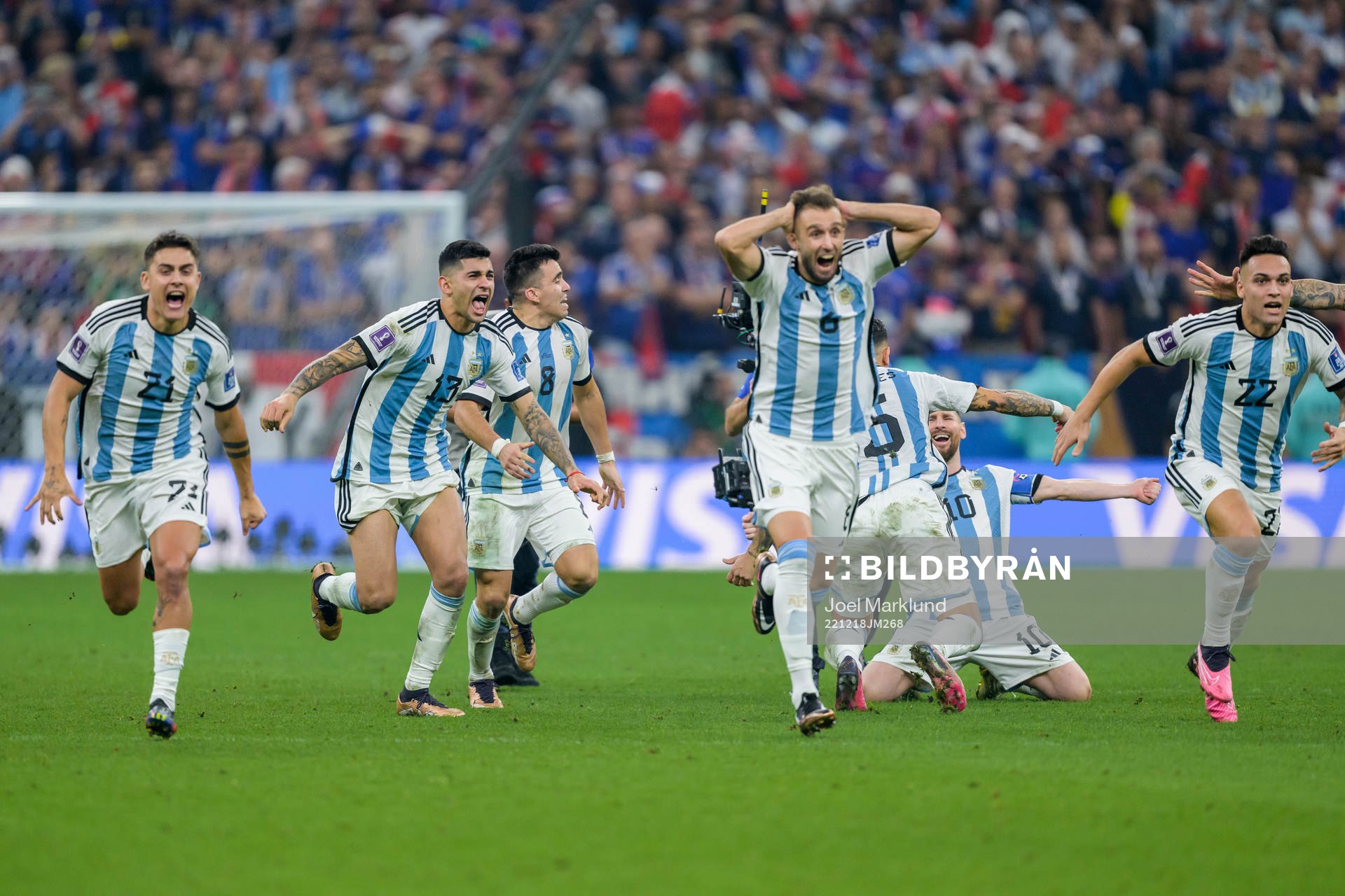 Paulo Dybala, Cristian Romero, Marcos Acuna, German