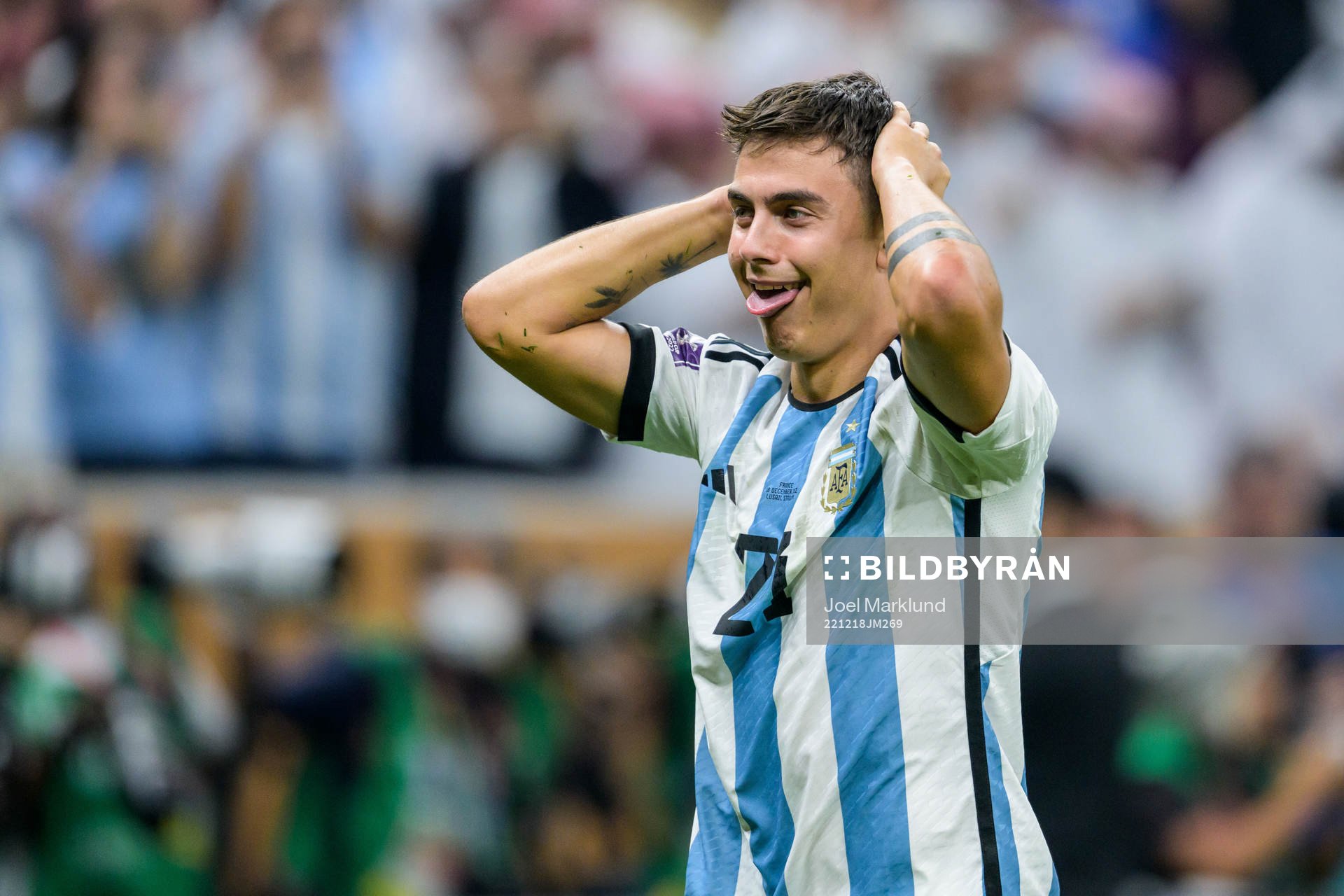 Paulo Dybala of Argentina celebrates