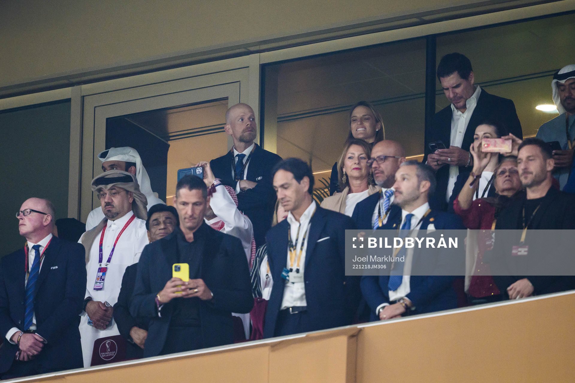 FIFA Deputy Secretary General Mattias Grafström in the VIP