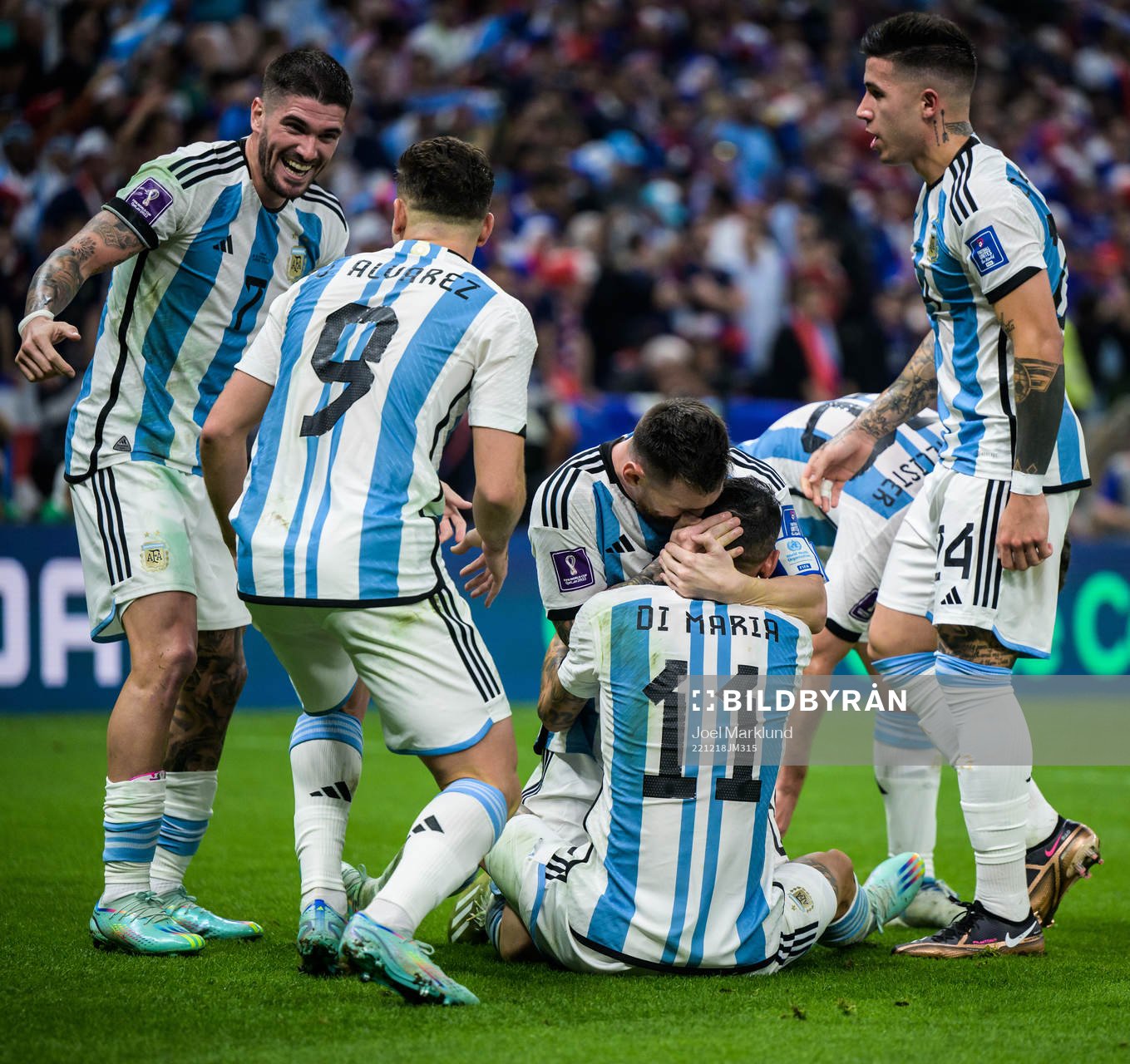 during the FIFA World Cup 2022 final between Argentina and