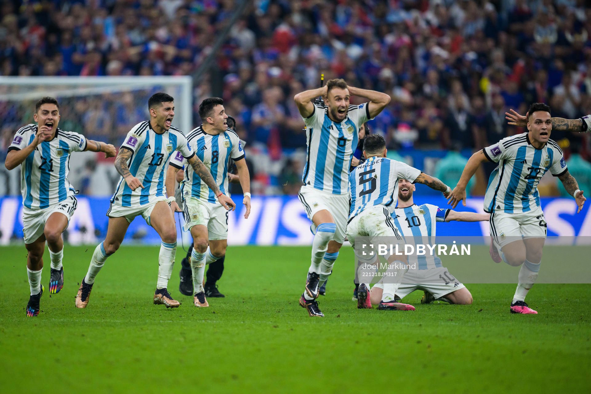 Paulo Dybala, Cristian Romero, Marcos Acuna, German