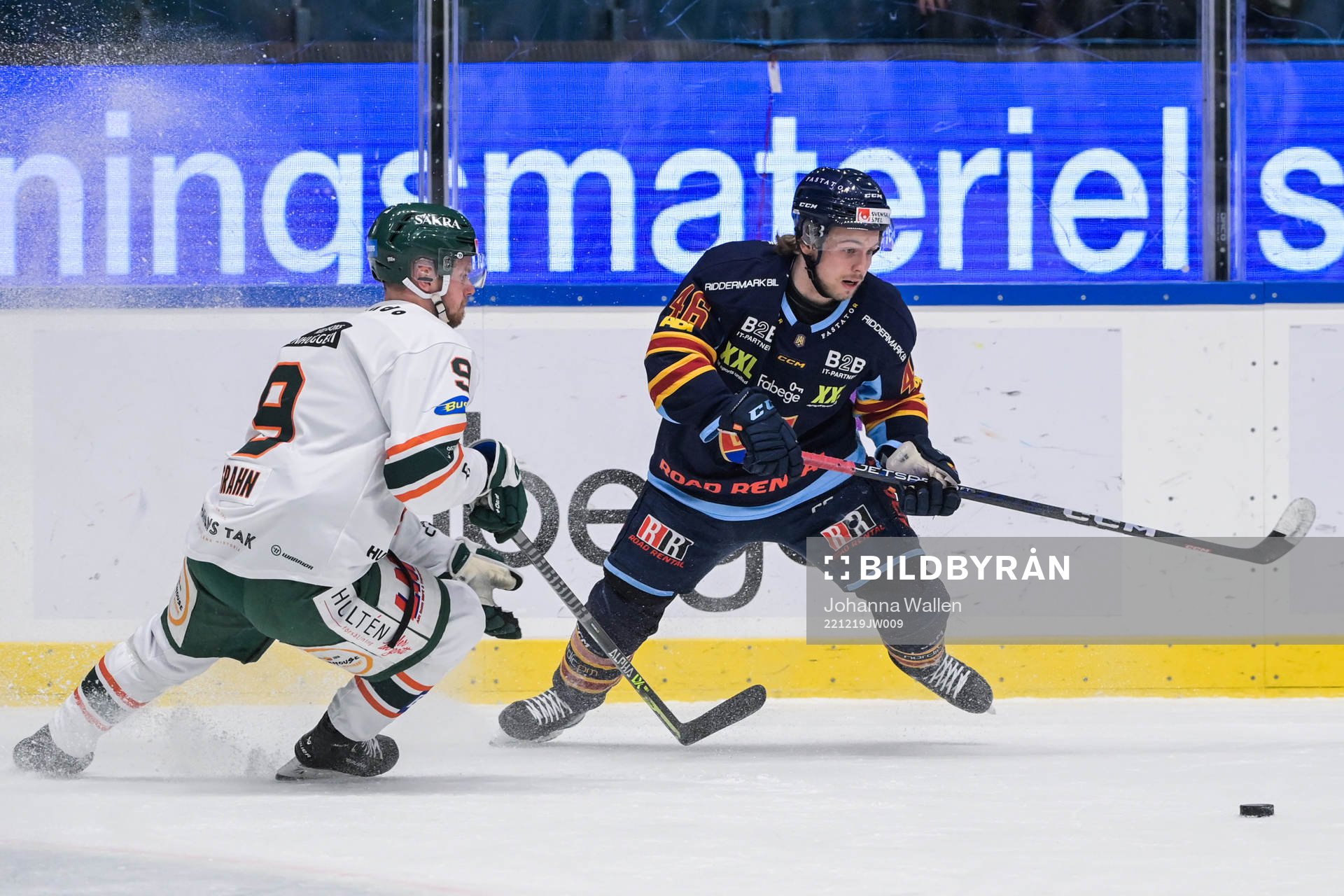 Kristianstads Viktor Grahn och Djurgårdens Tim Söderlund