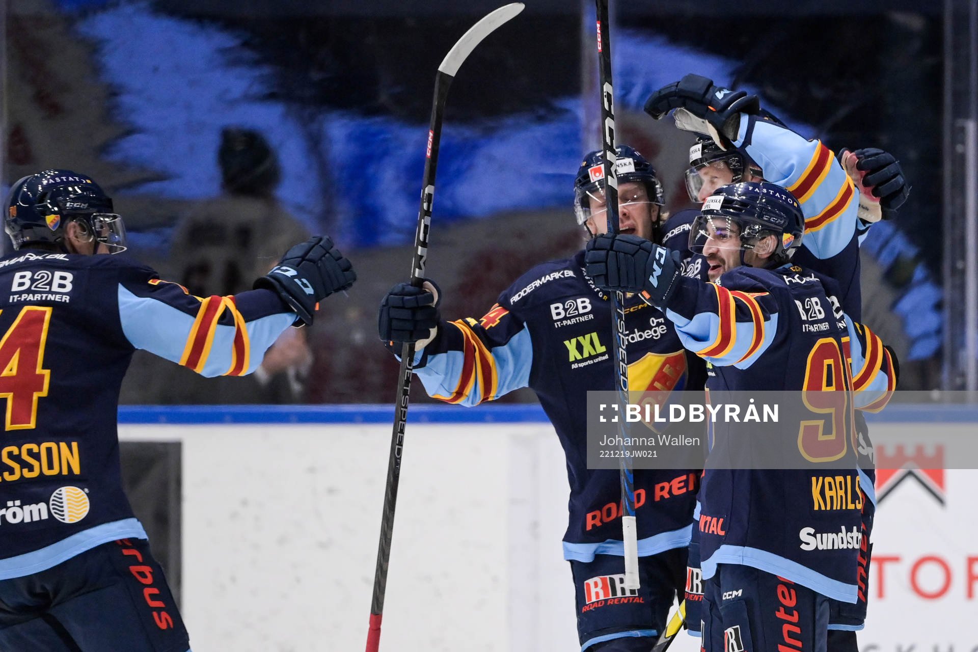 Djurgårdens Kevin Karlsson jublar