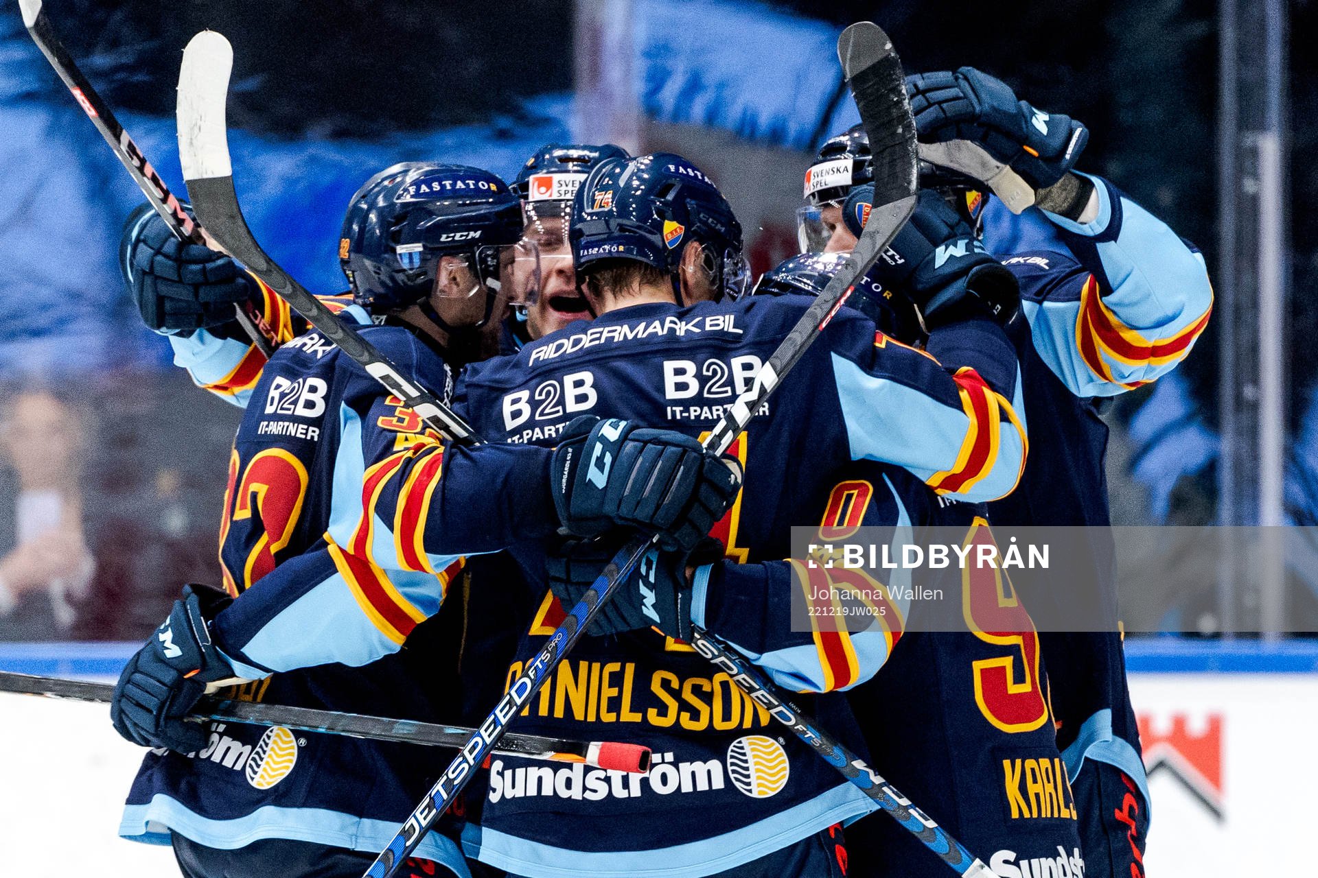 Djurgårdens spelare jublar