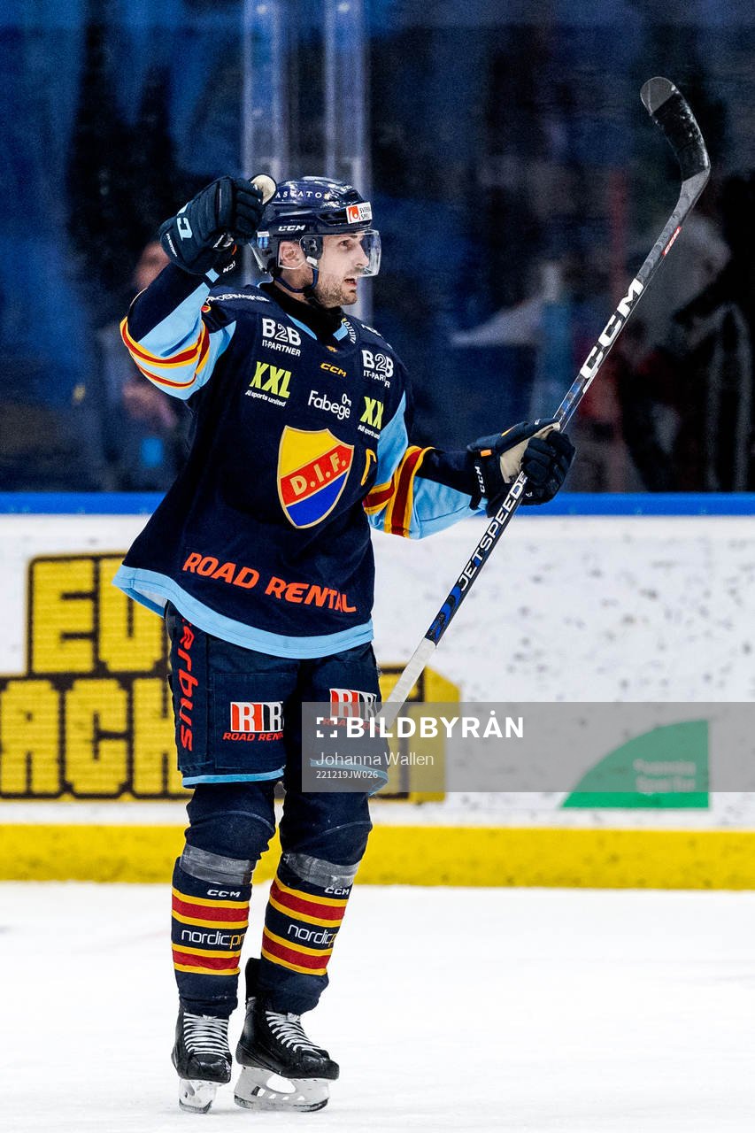 Djurgårdens Marcus Kruger jublar