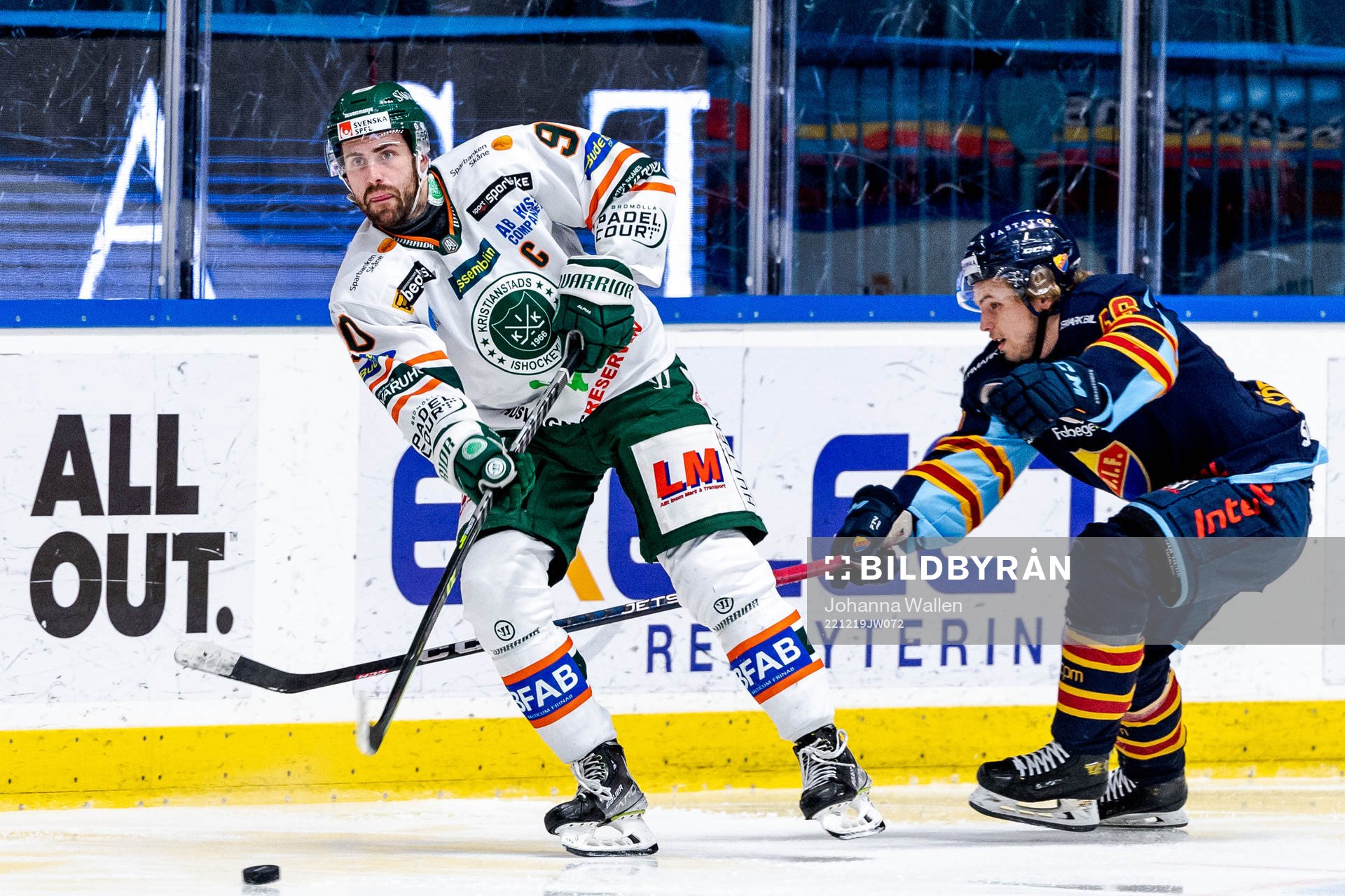 Kristianstads Rikard Olsen och Djurgårdens Tim Söderlund
