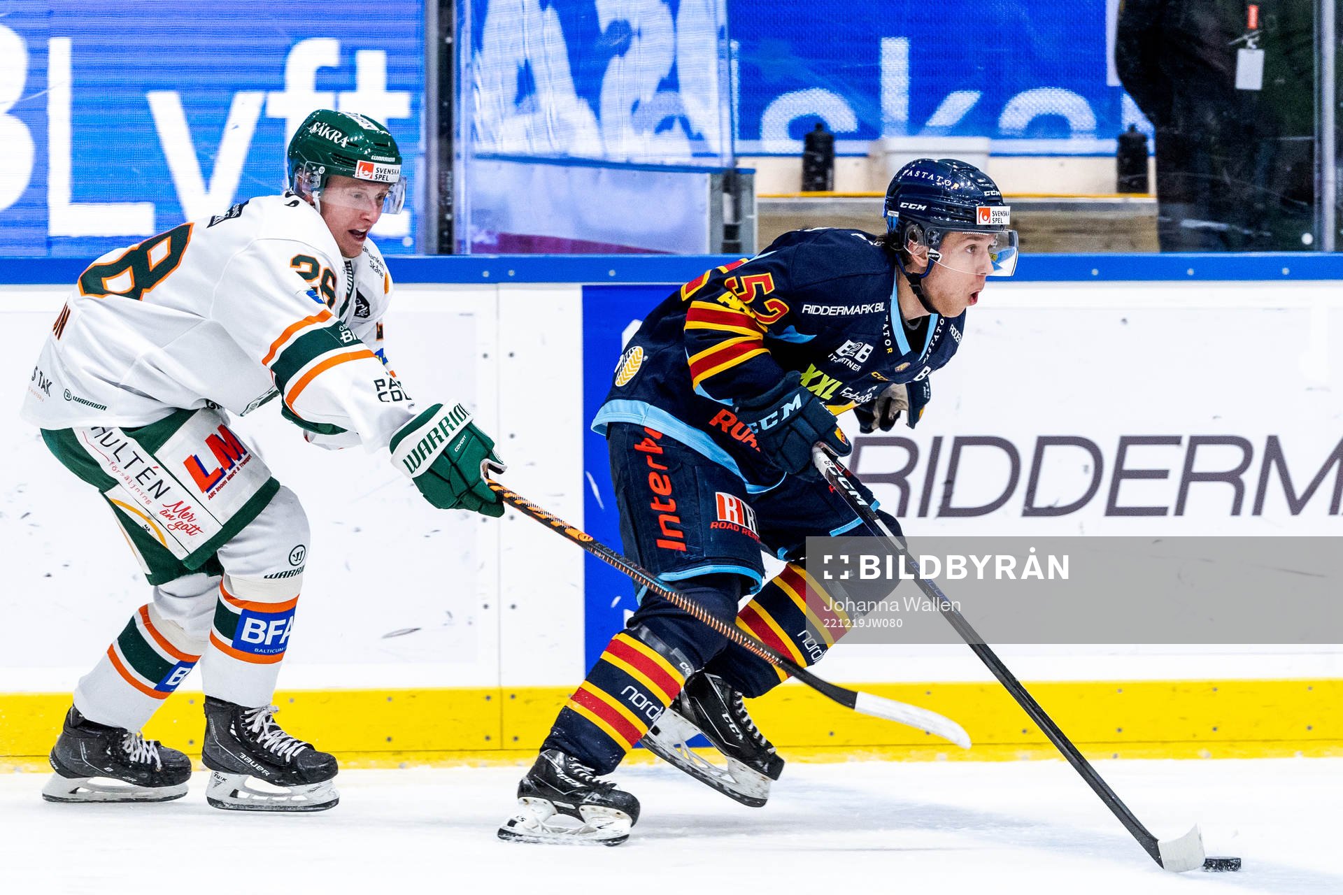 Kristianstads Linus Pettersson och Djurgårdens Mika