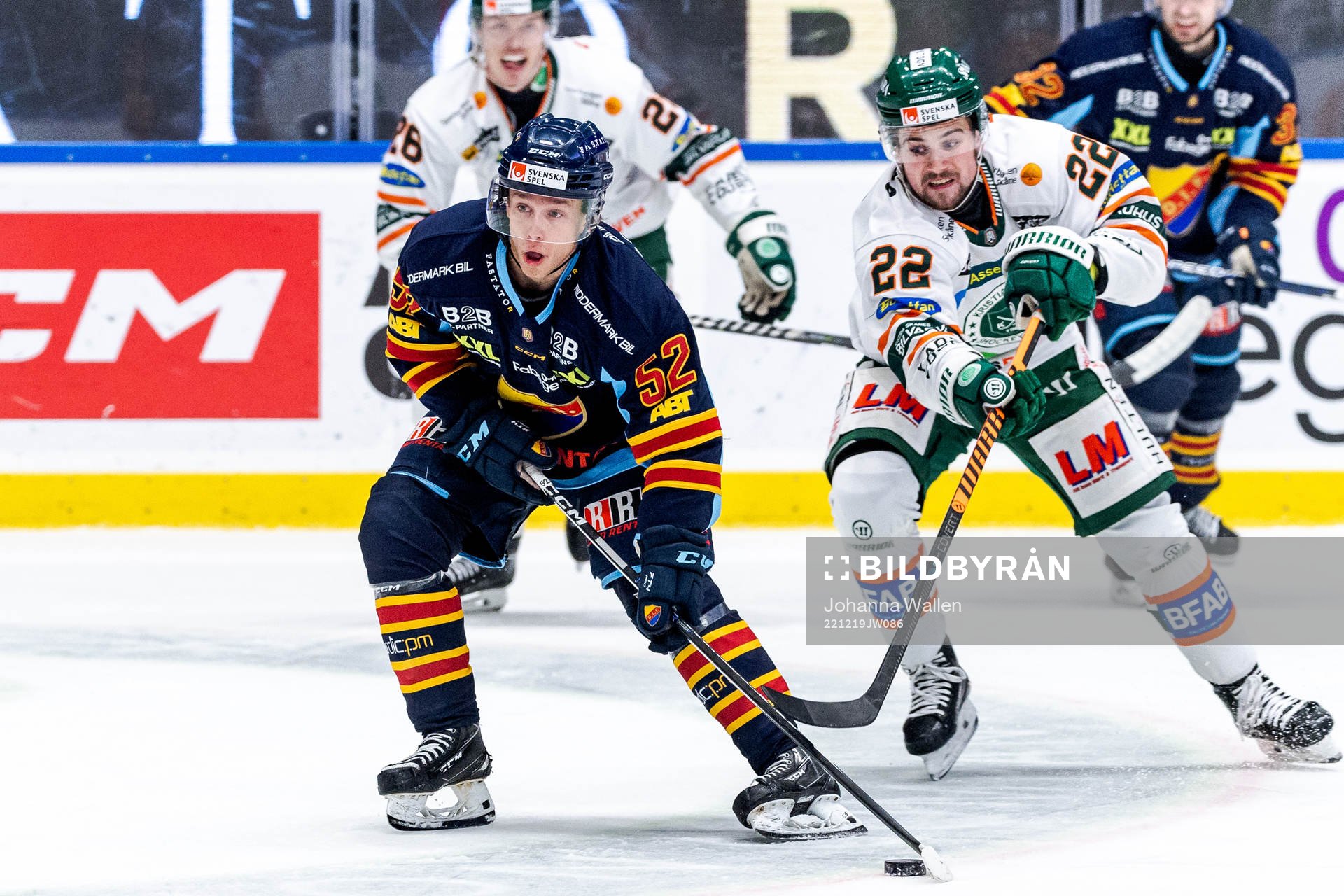 Djurgårdens Mika Ounasvuori och Kristianstads Theodor