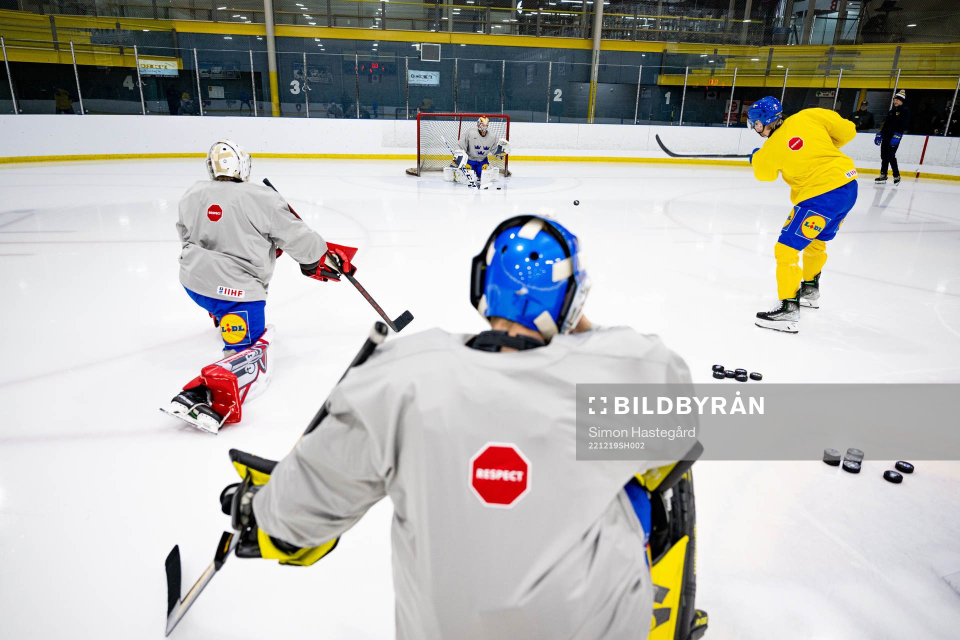 Goaltenders Carl Lindbom,  Marcus Brännman and  Ian