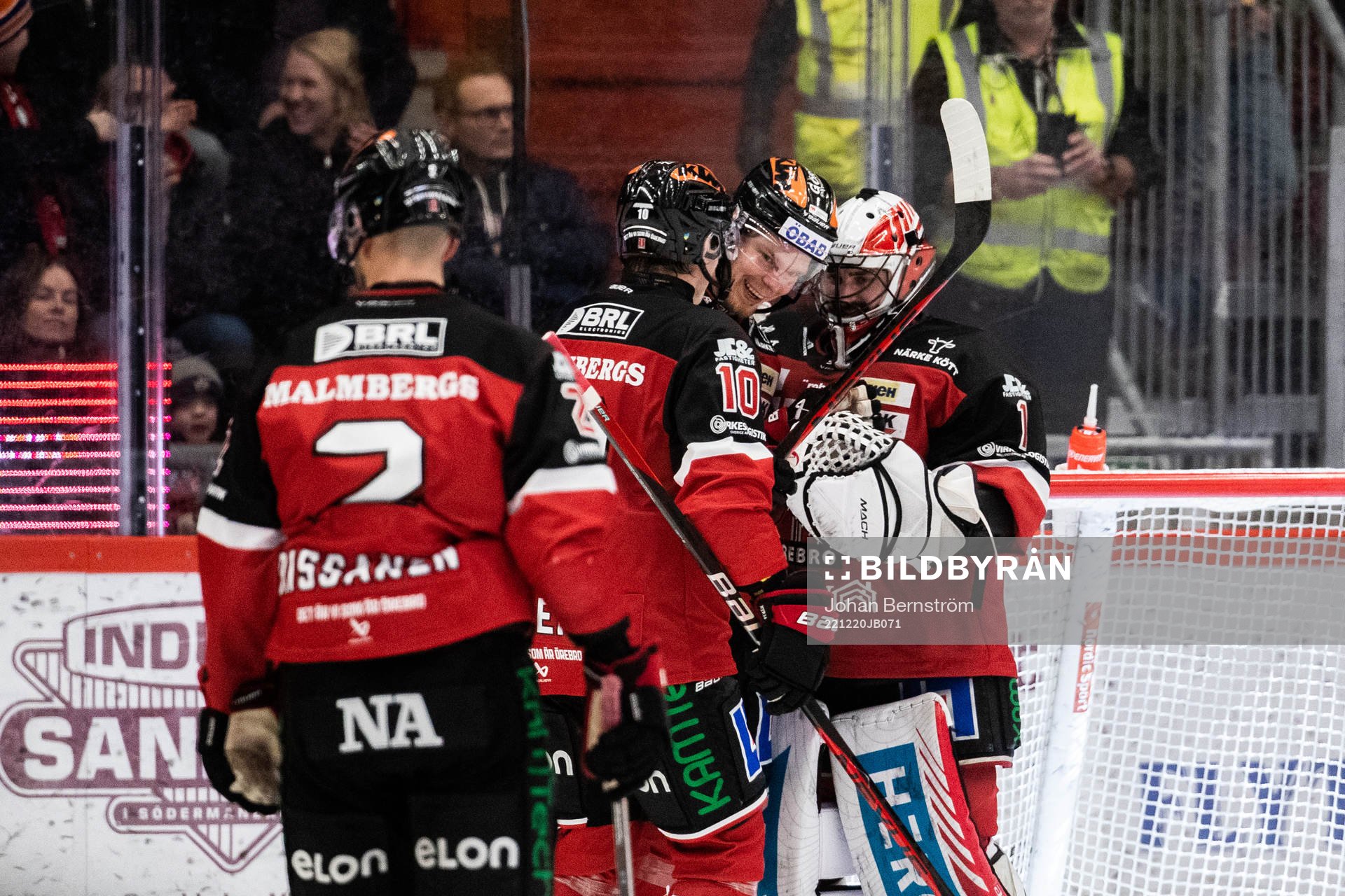Örebros Rihards Marenis, Rodrigo Abols och målvakt Jhonas