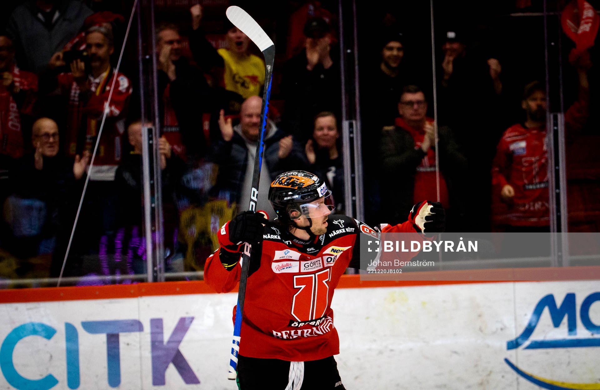 Örebros Mathias Bromé gör 3-2 och jublar